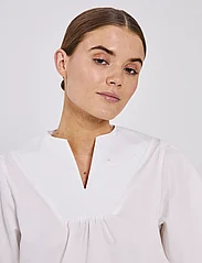 NORR - Billie 2/4 top - blouses korte mouwen - white - 4