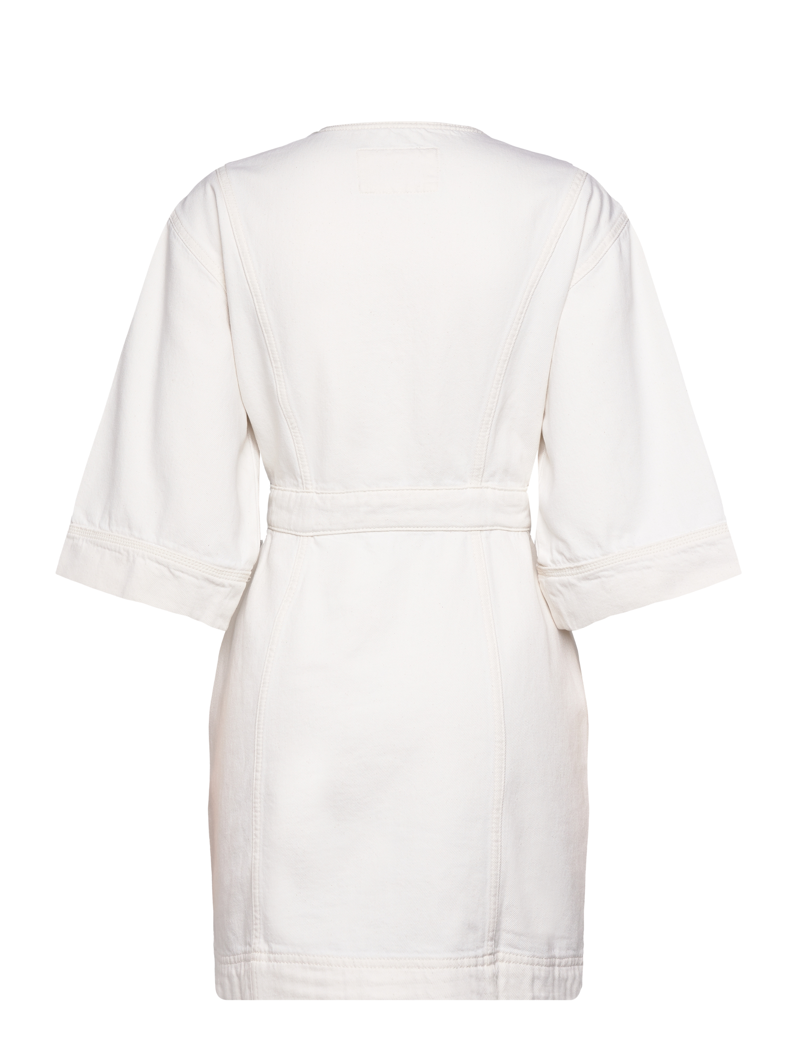 NORR - Cara short denim dress - white wash - 1