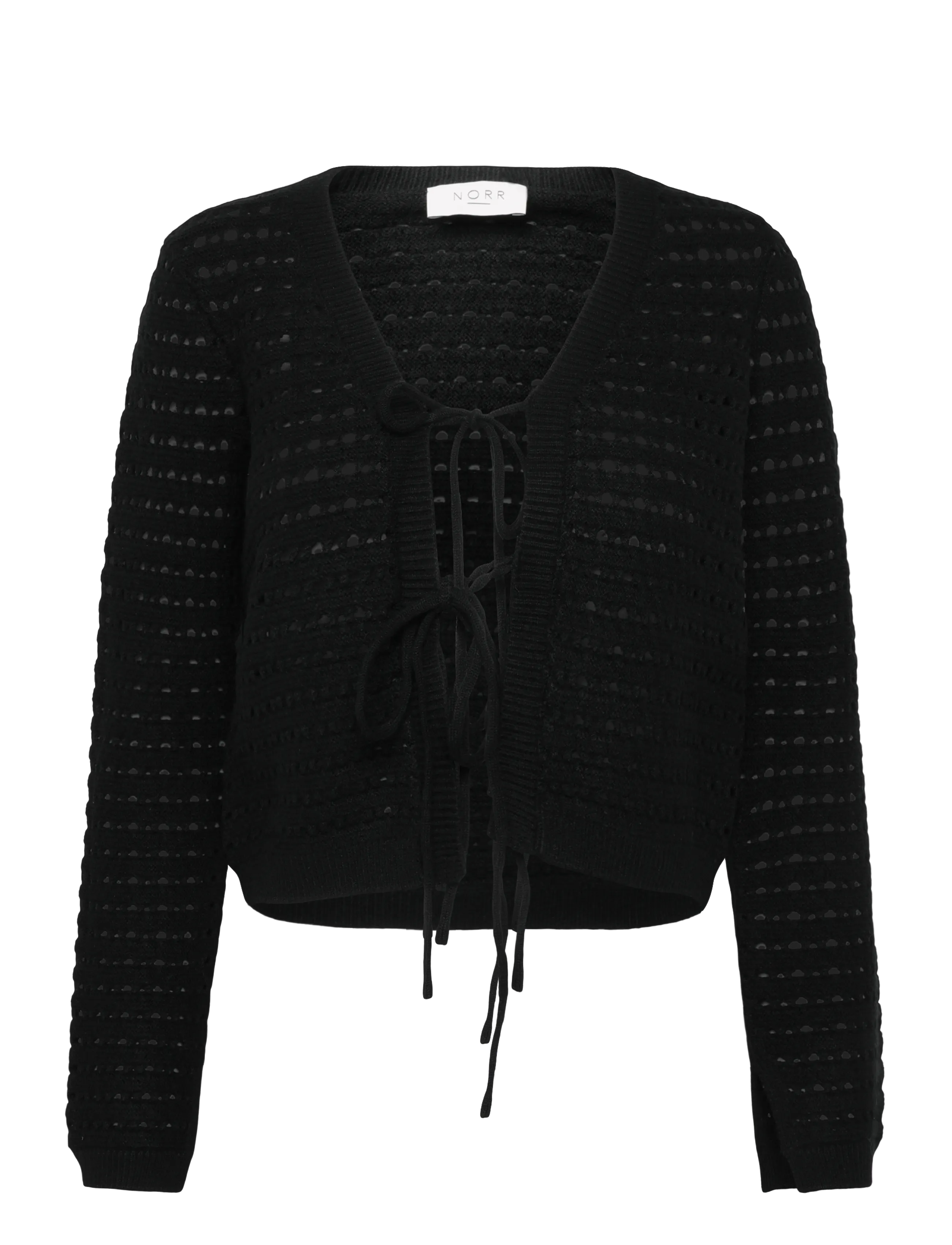 NORR Crome knit cardigan - Norr - BLACK / black