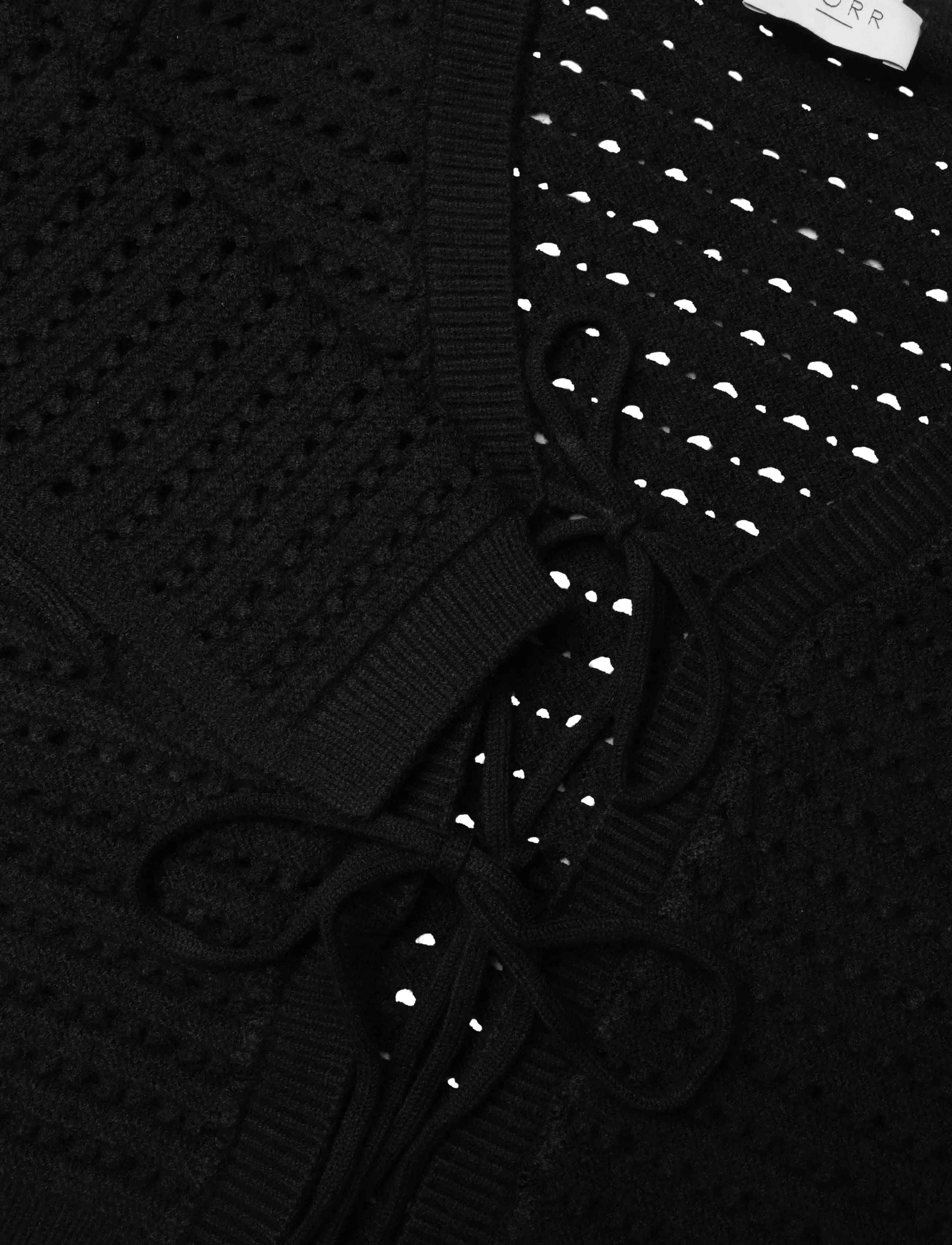 NORR - Crome knit cardigan - höstkläder - black - 2