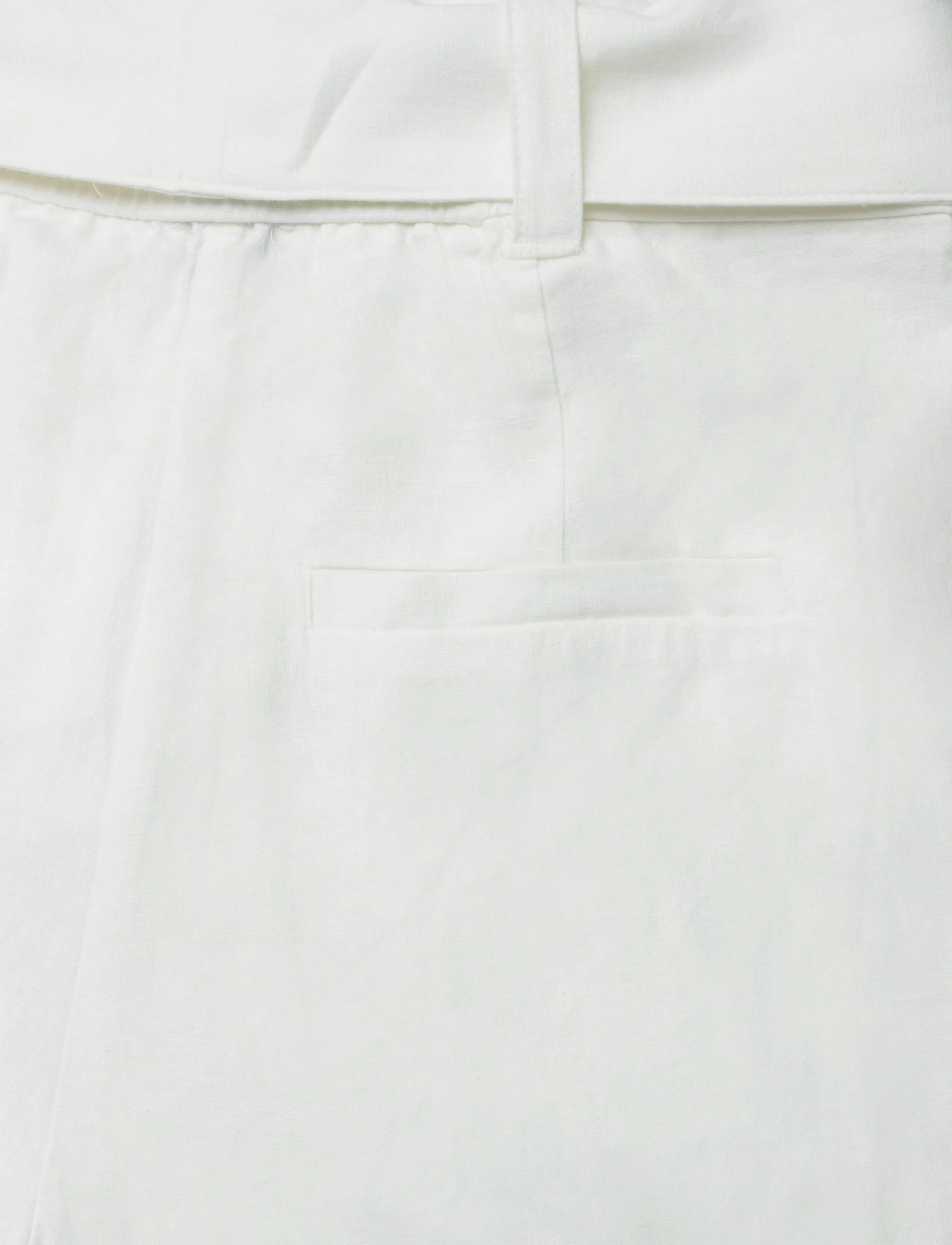 NORR - Esma wide pants - linnebyxor - off-white - 2