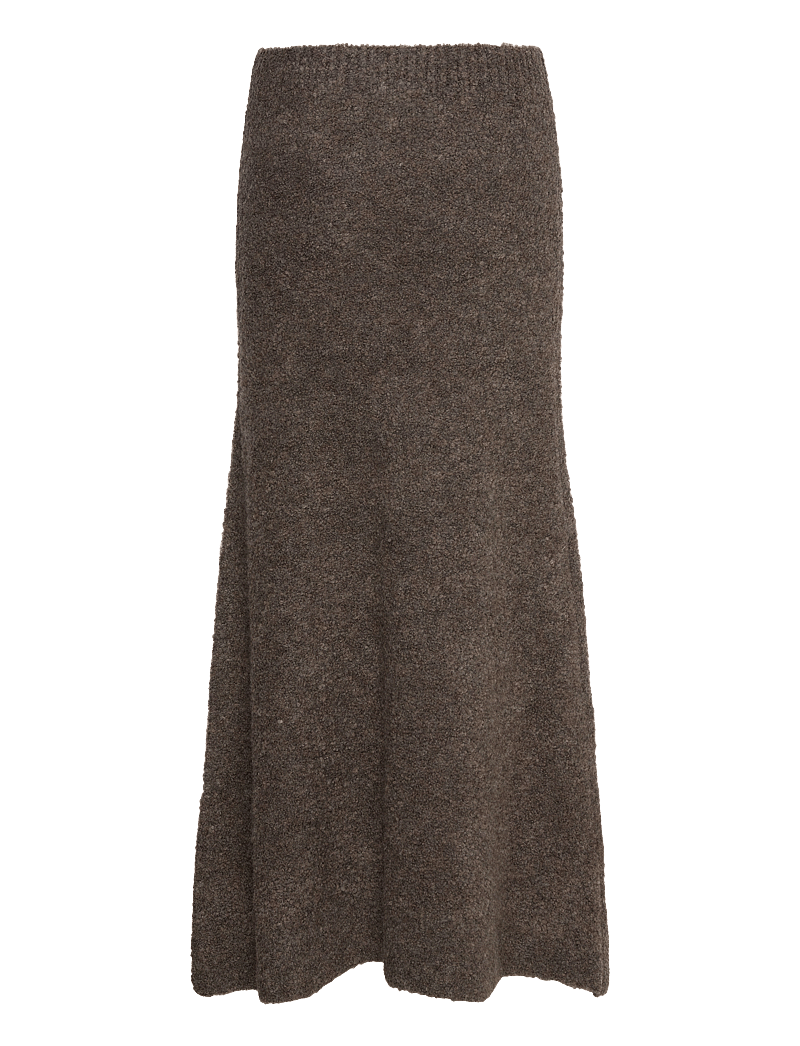NORR - Filine knit skirt - stickade kjolar - dark brown - 1
