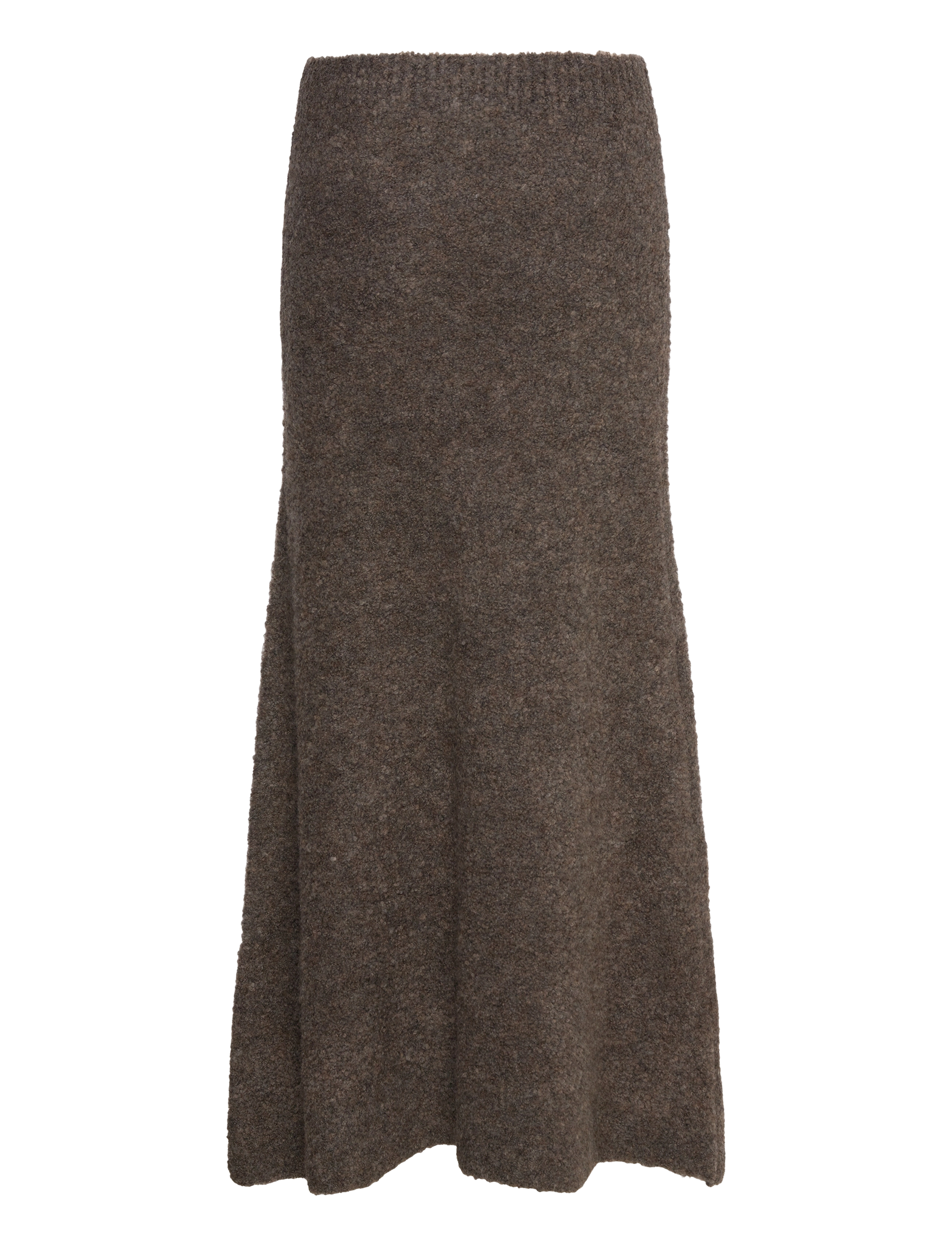 NORR - Filine knit skirt - strikkede nederdele - dark brown - 2