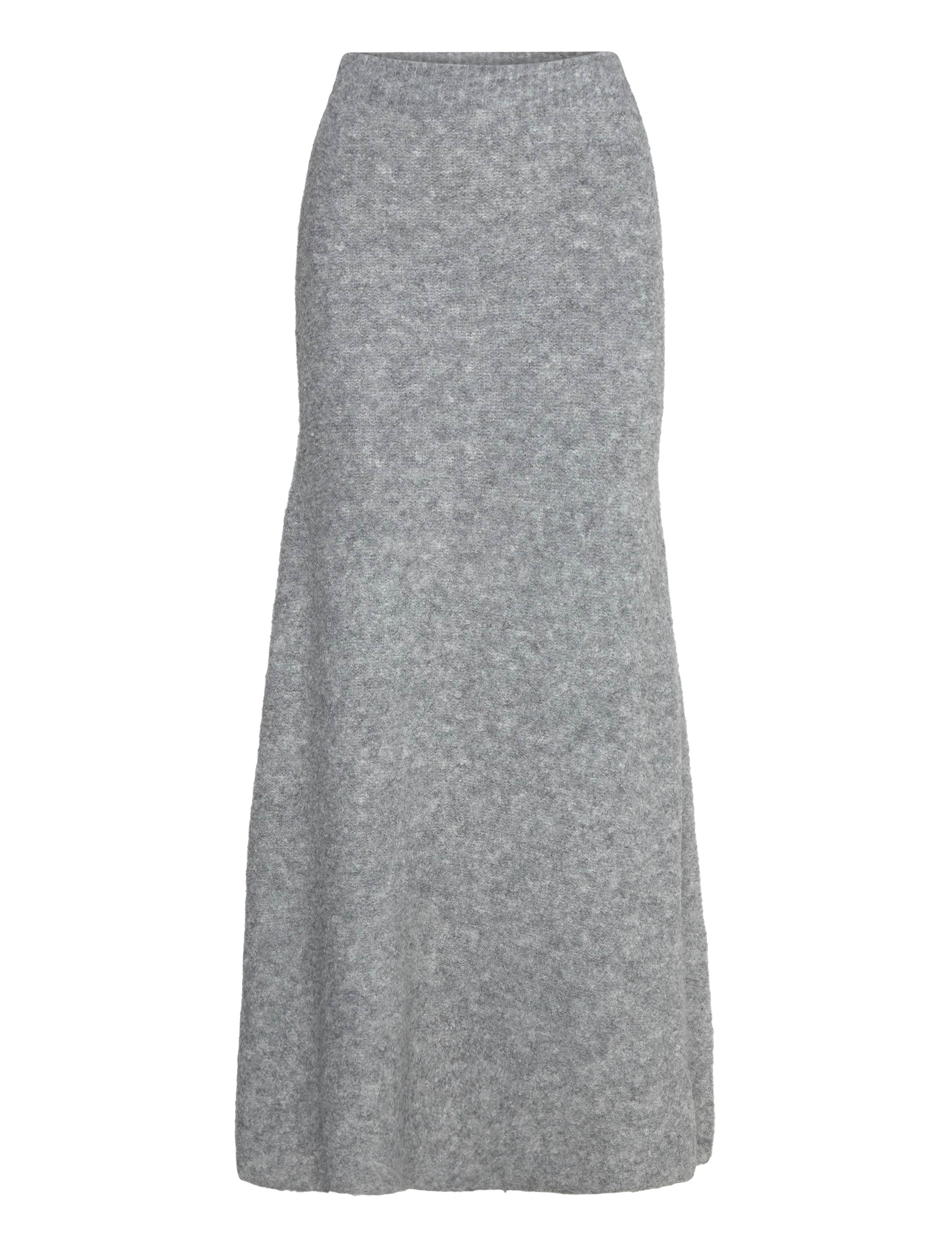 NORR Filine knit skirt - Maxi nederdele - LIGHT GREY MELANGE / grey
