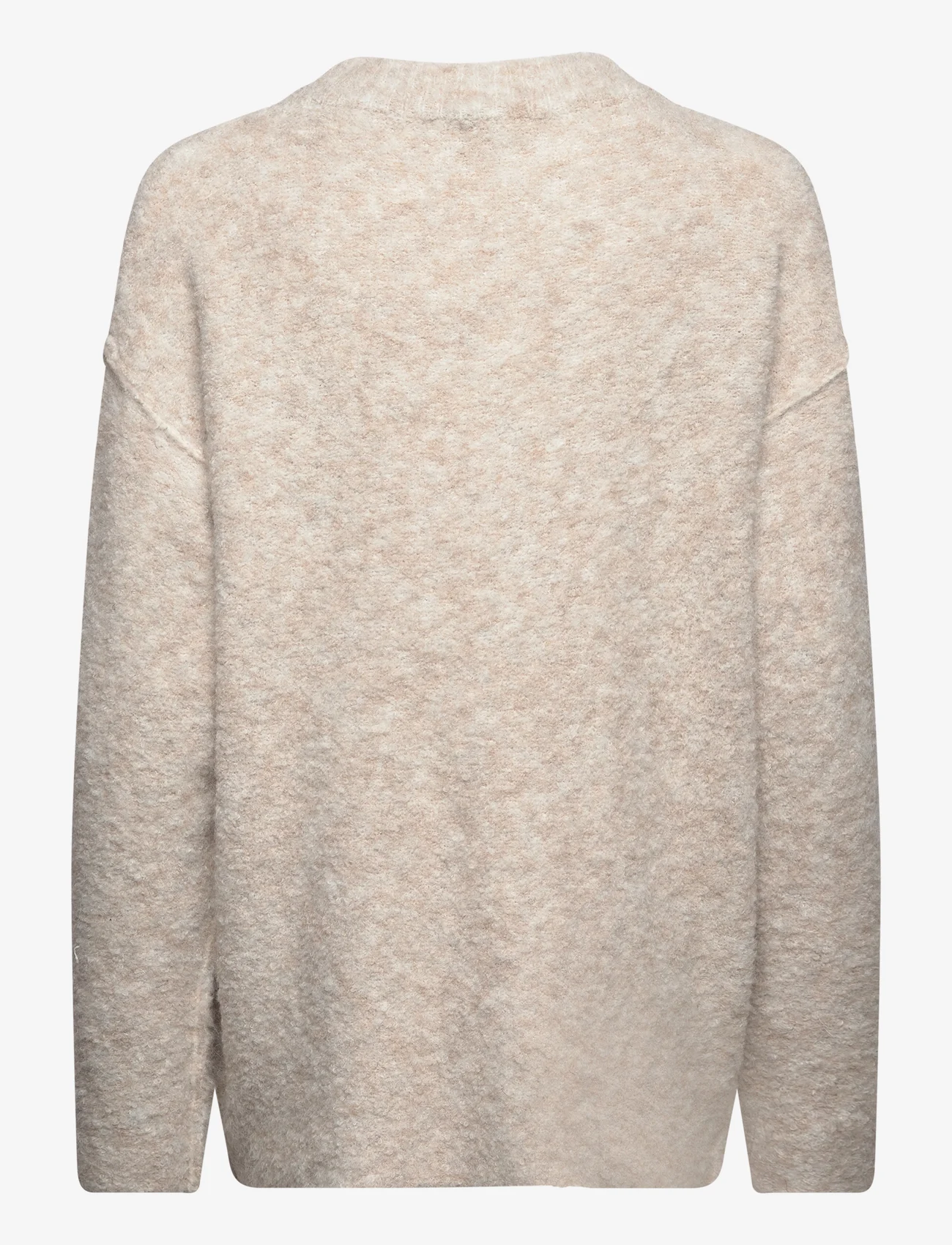 NORR - Filine knit top - trøjer - light beige - 1