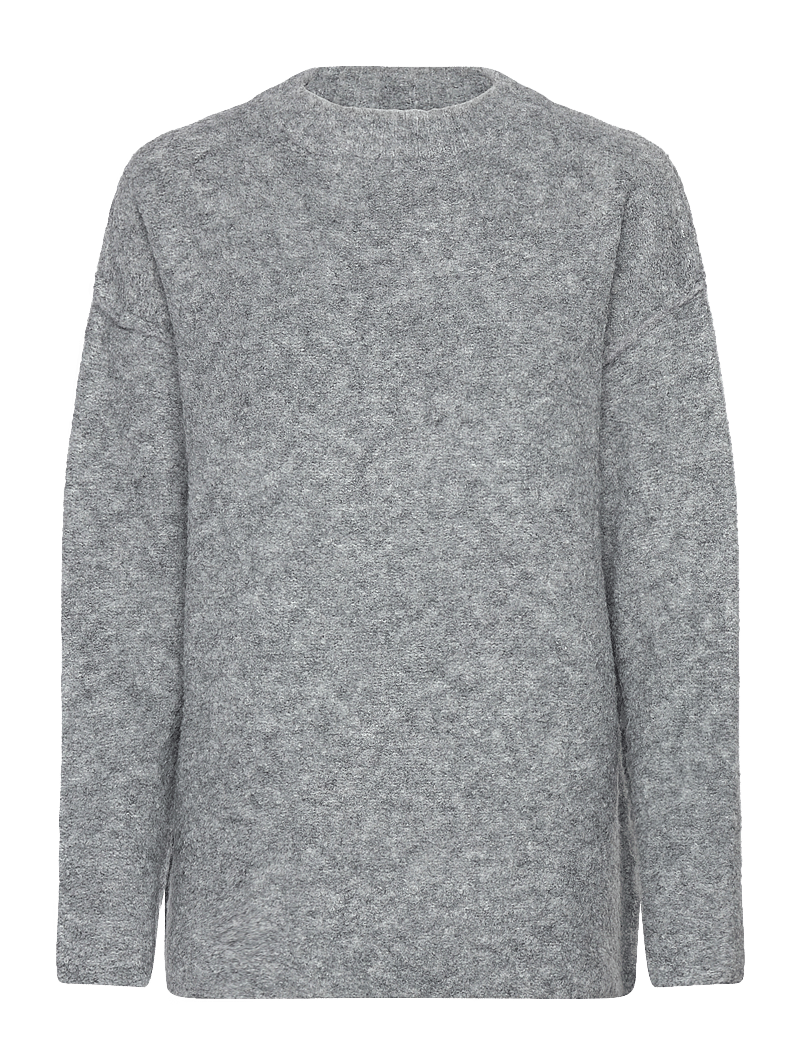 NORR - Filine knit top - striktrøjer - light grey melange - 0