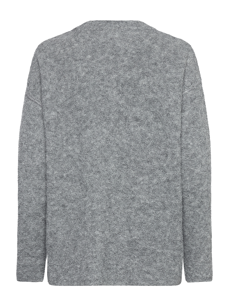 NORR - Filine knit top - striktrøjer - light grey melange - 1