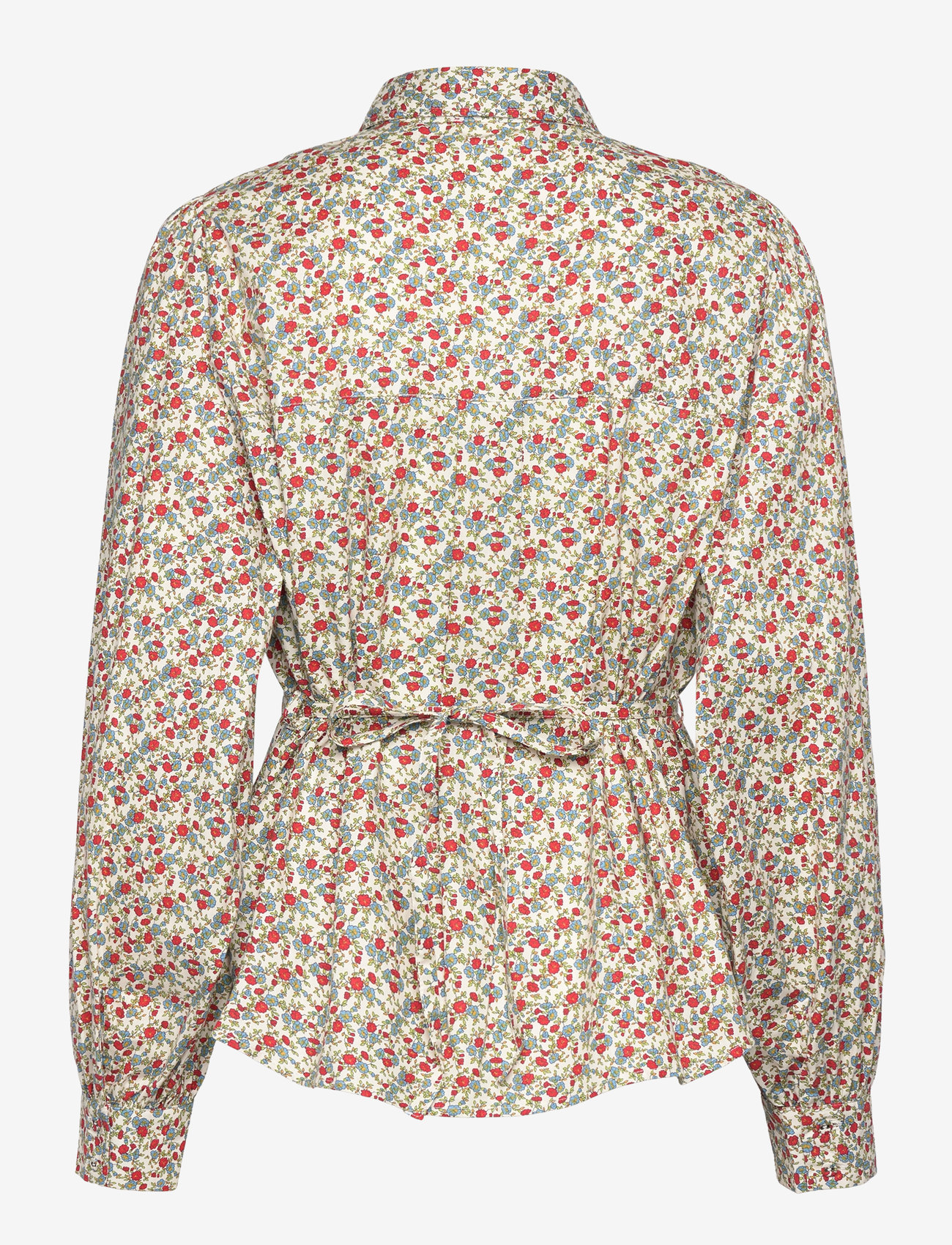 NORR - Flowers shirt - red flower aop - 1