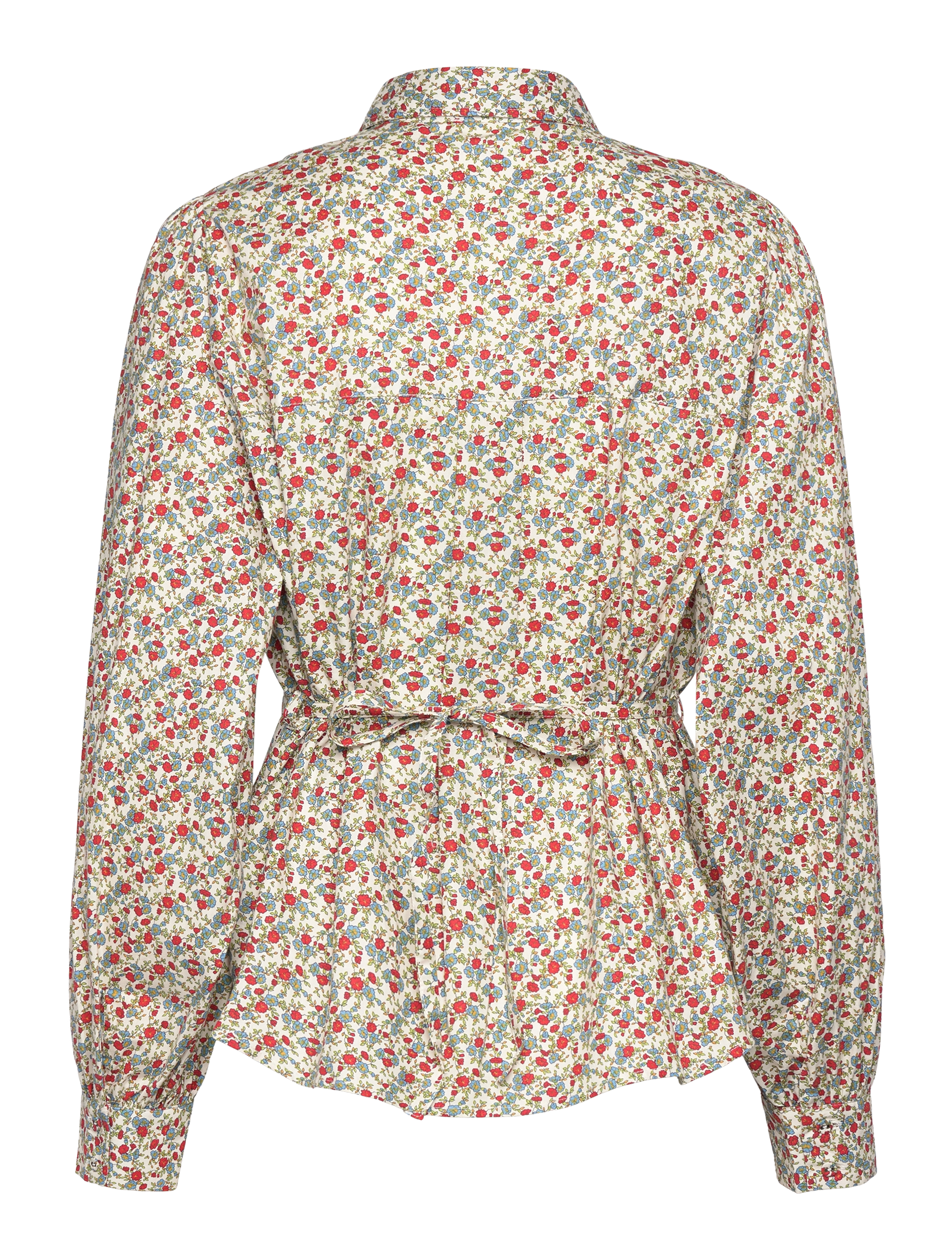NORR - Flowers shirt - red flower aop - 1