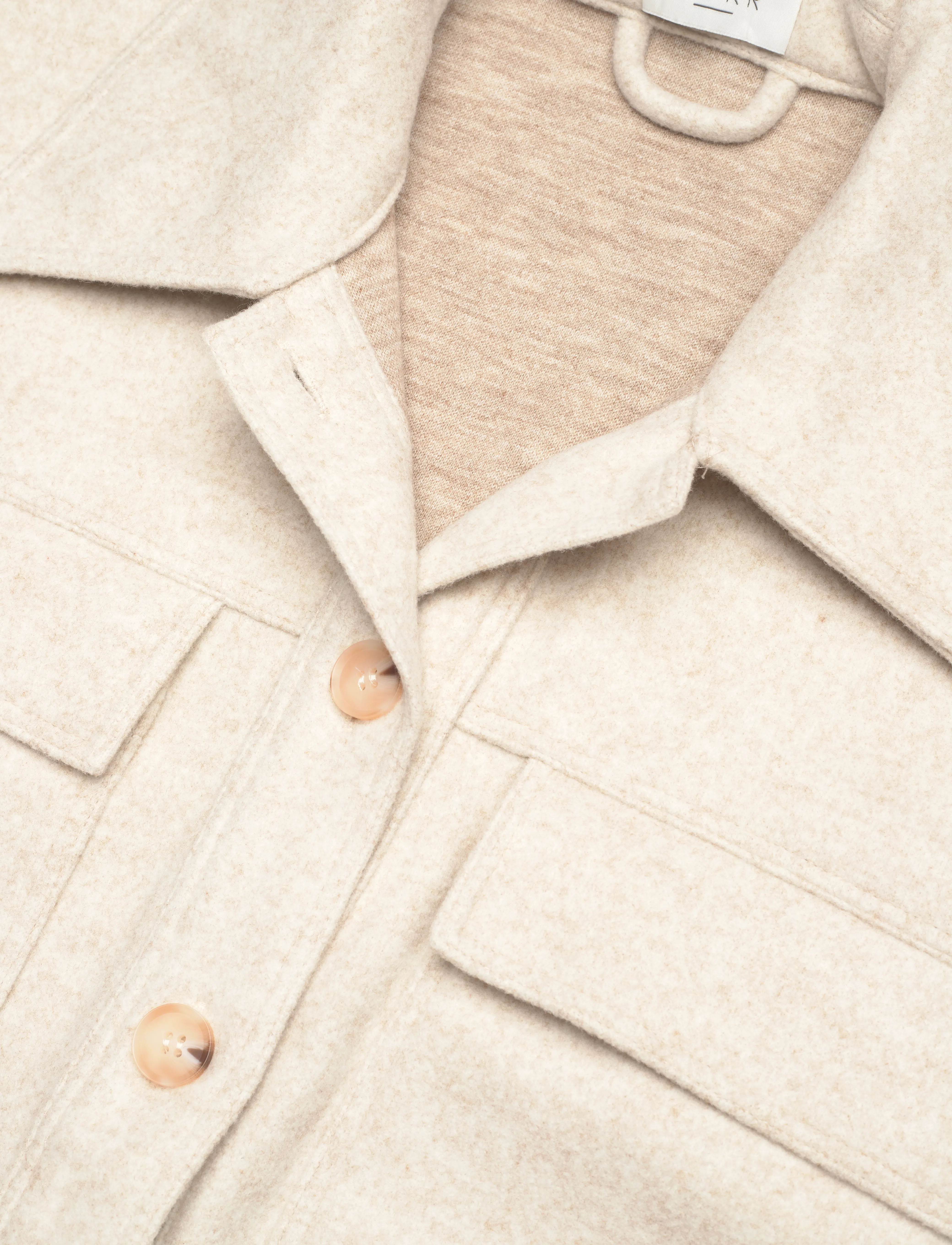 NORR - Helia short jacket - beige mÉlange - 3