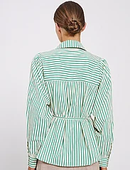 NORR - Linna shirt - long-sleeved shirts - bright green stripe - 2