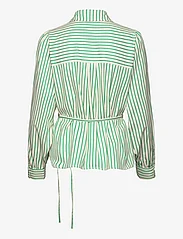 NORR - Linna shirt - pitkähihaiset paidat - bright green stripe - 2