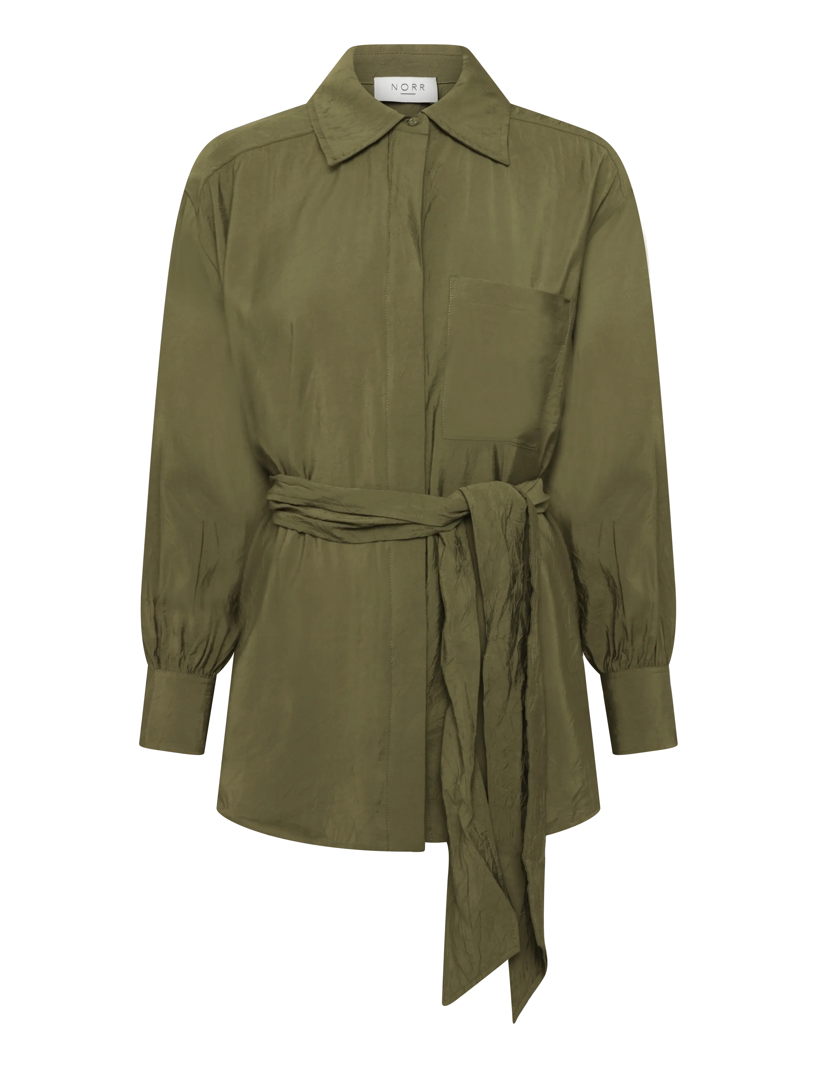 NORR Moa LS shirt - Norr - OLIVE / khaki/green