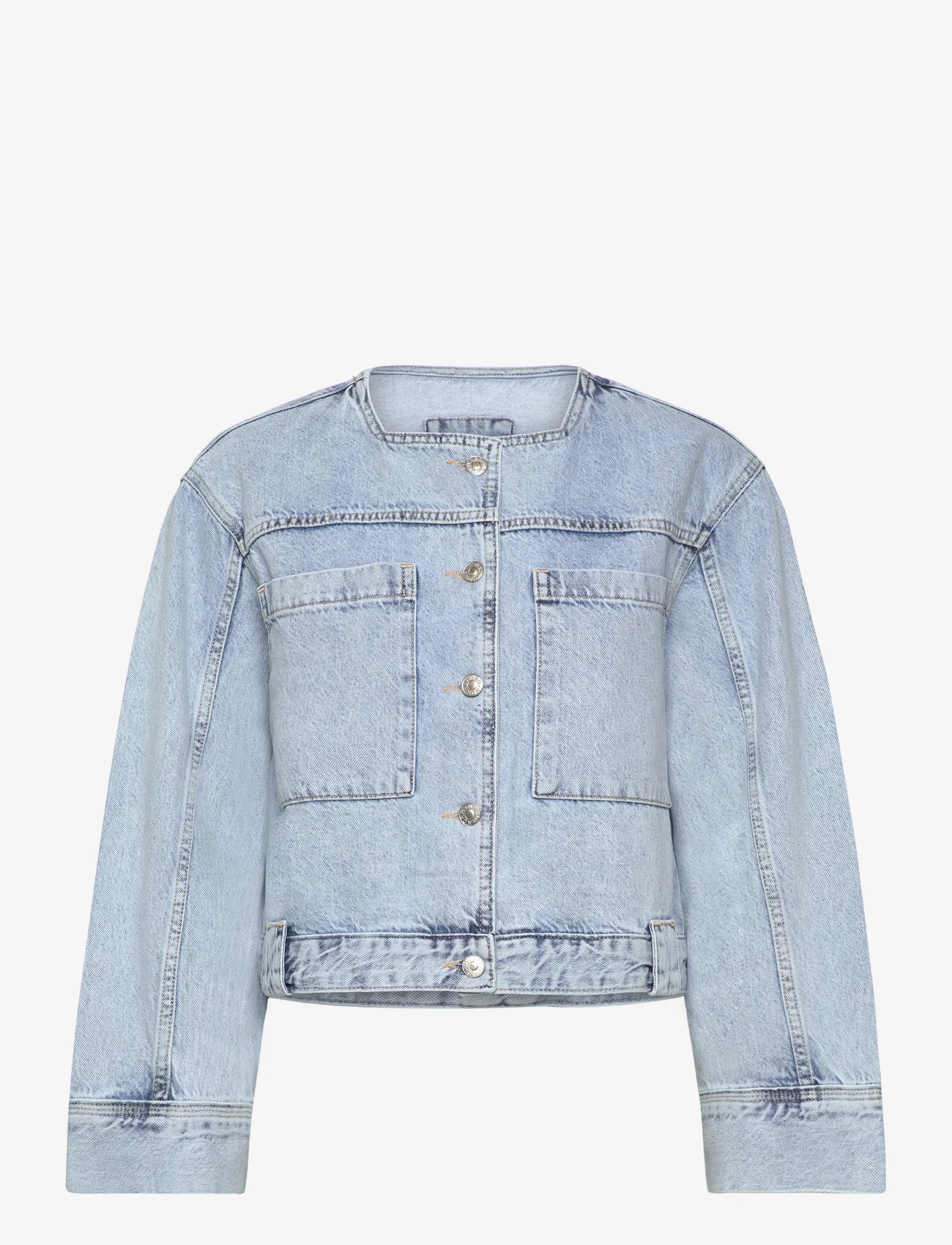 NORR - Ninni denim jacket - jeansjakker - blue light wash - 1