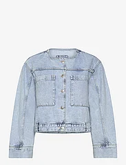 NORR - Ninni denim jacket - jeansjakker - blue light wash - 1