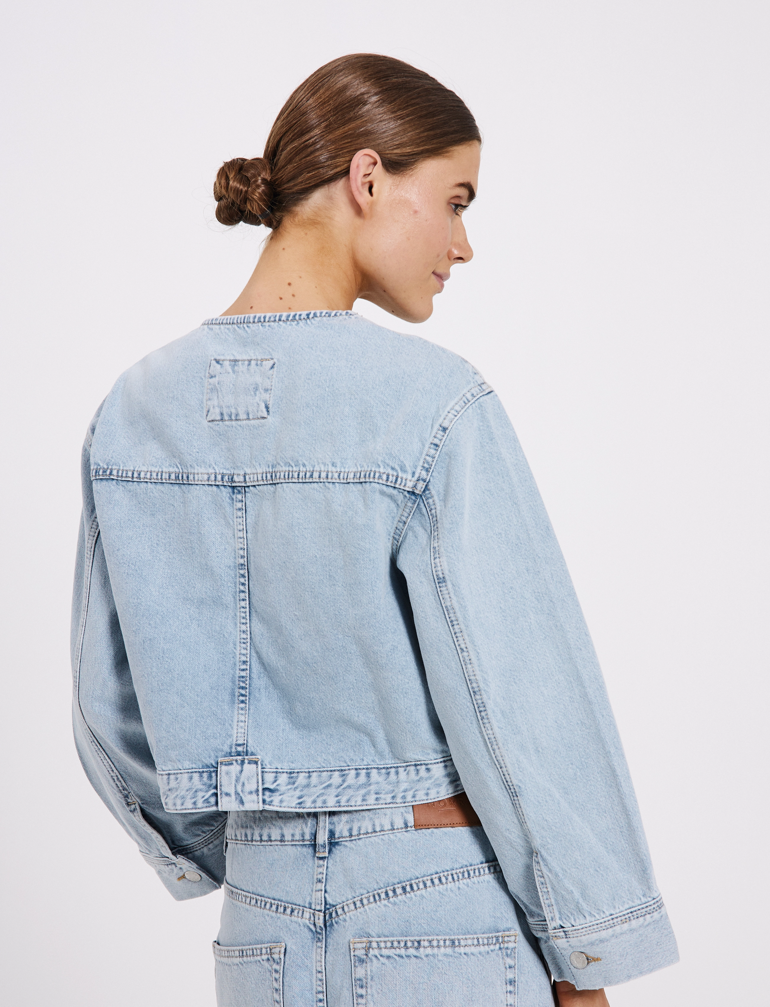NORR - Ninni denim jacket - frühlingsjacken - blue light wash - 3
