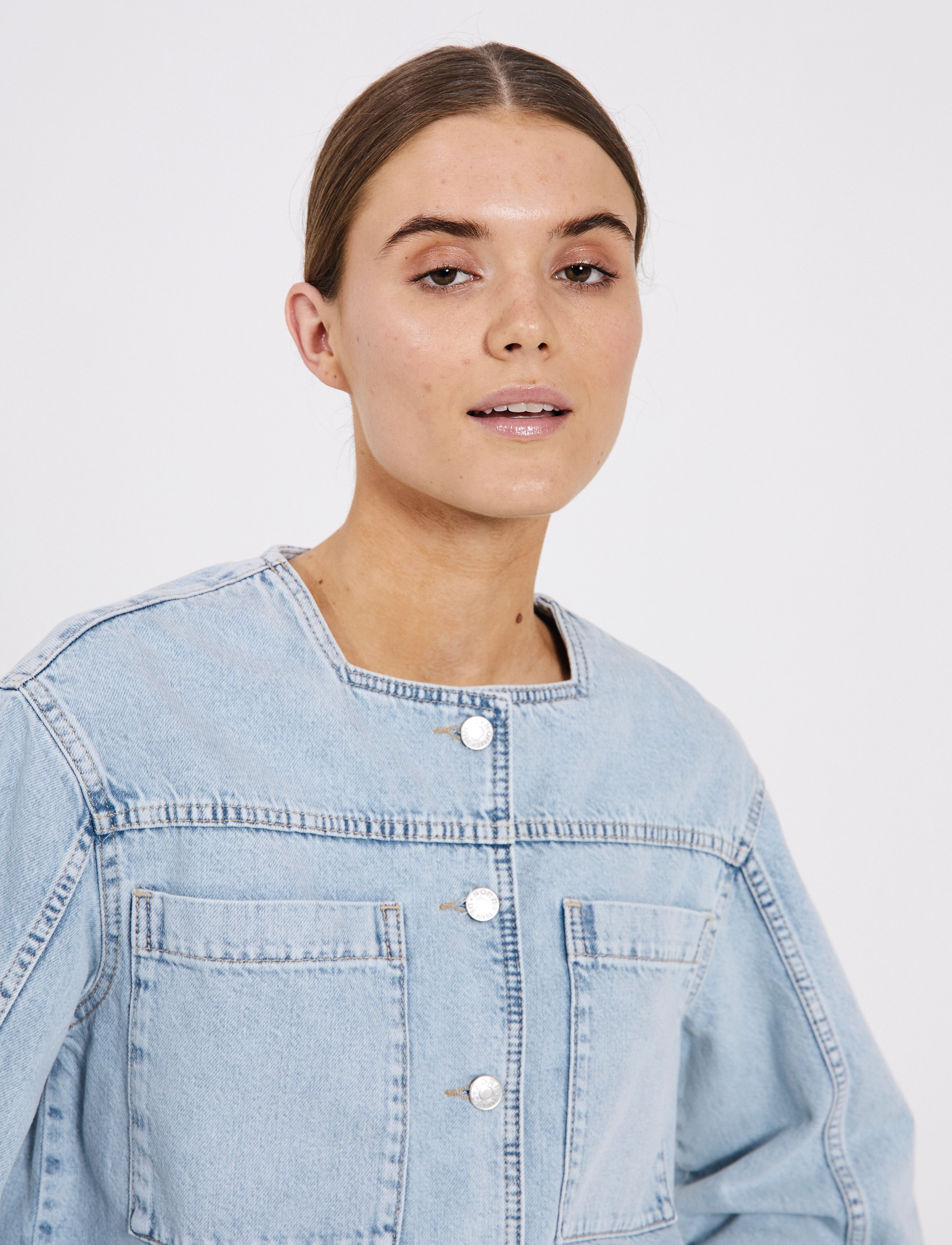 NORR - Ninni denim jacket - frühlingsjacken - blue light wash - 4