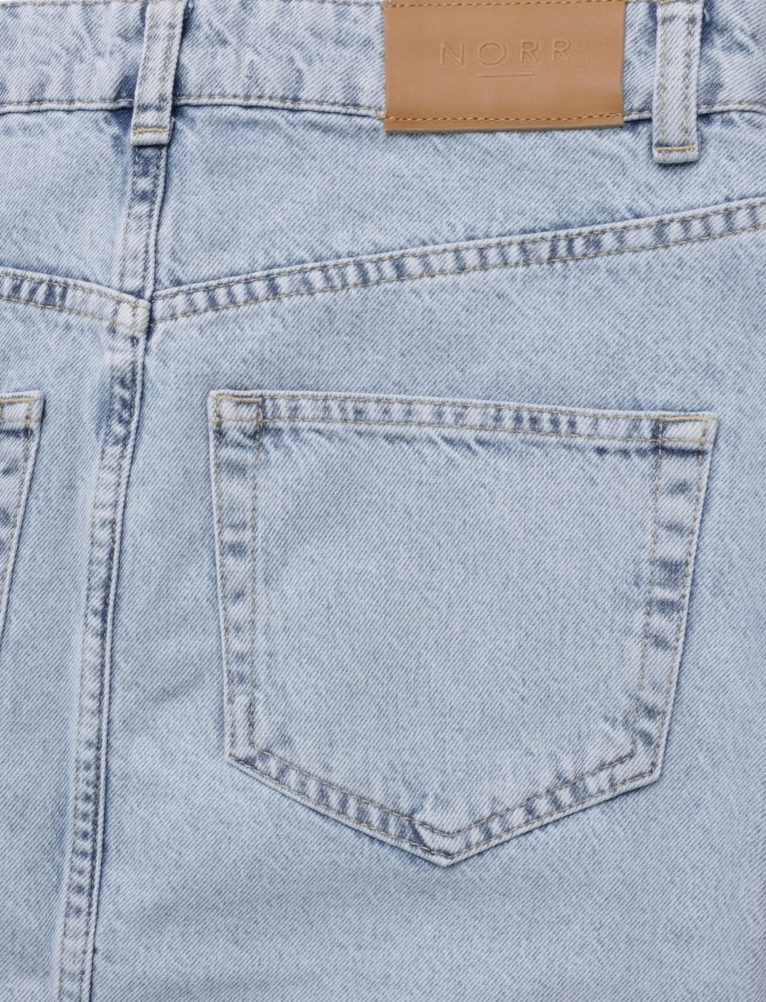 NORR - Ninni maxi denim skirt - denim skirts - blue light wash - 4