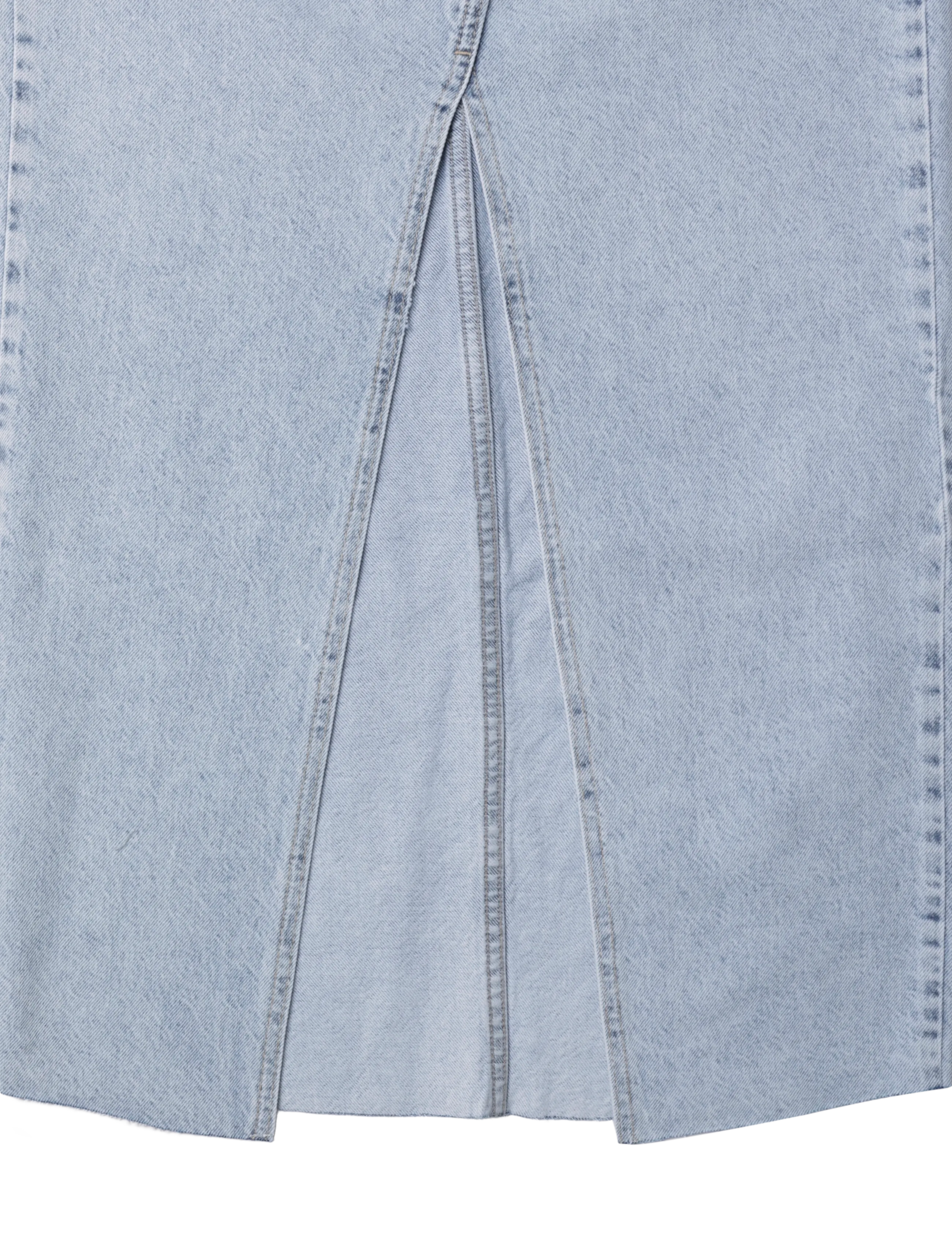 NORR - Ninni maxi denim skirt - denim skirts - blue light wash - 5