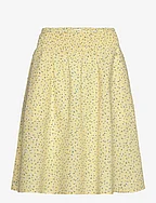 Opal seersucker skirt - LIGHT YELLOW FLOWER AOP