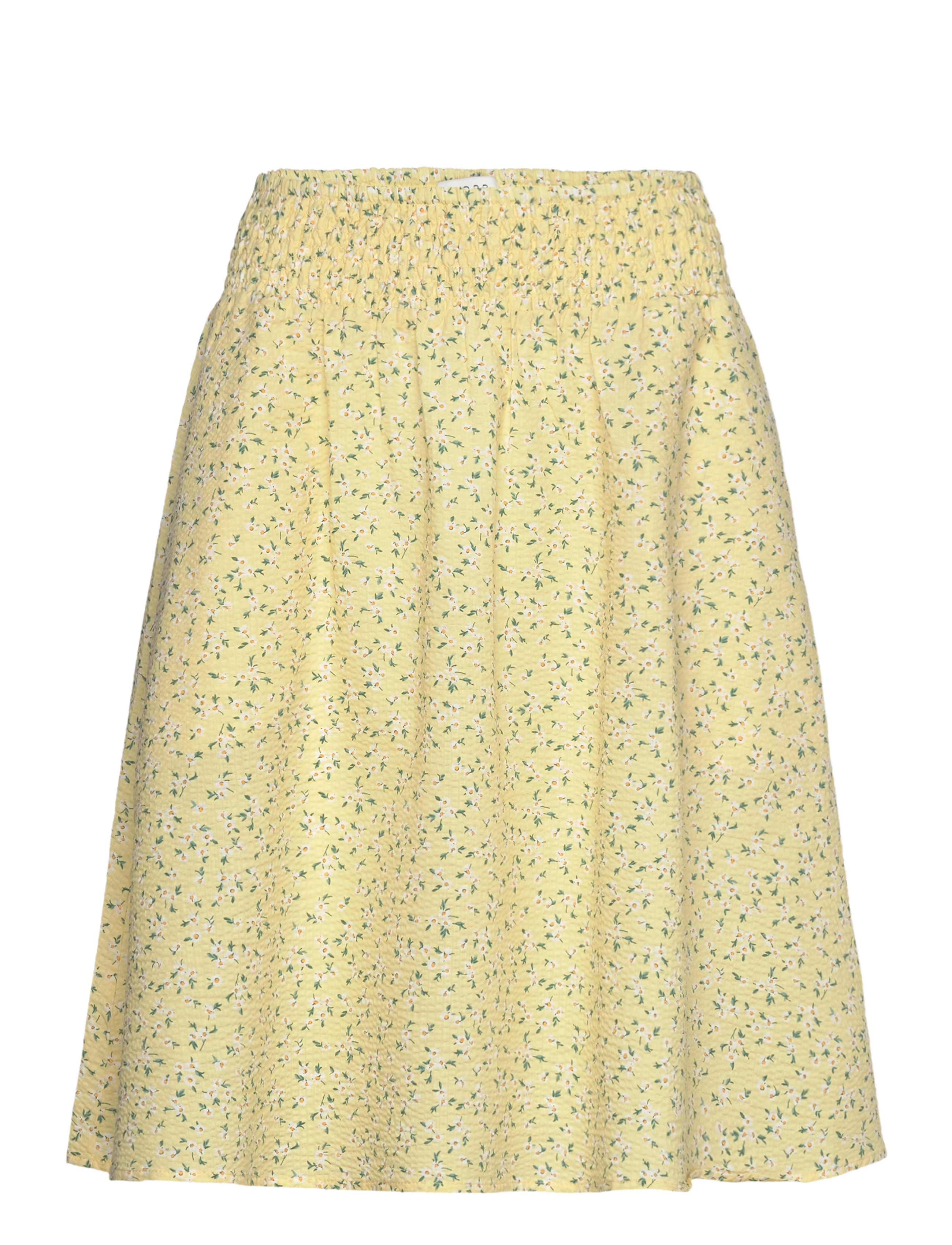 NORR Opal seersucker skirt - Nederdele - LIGHT YELLOW FLOWER AOP / yellow