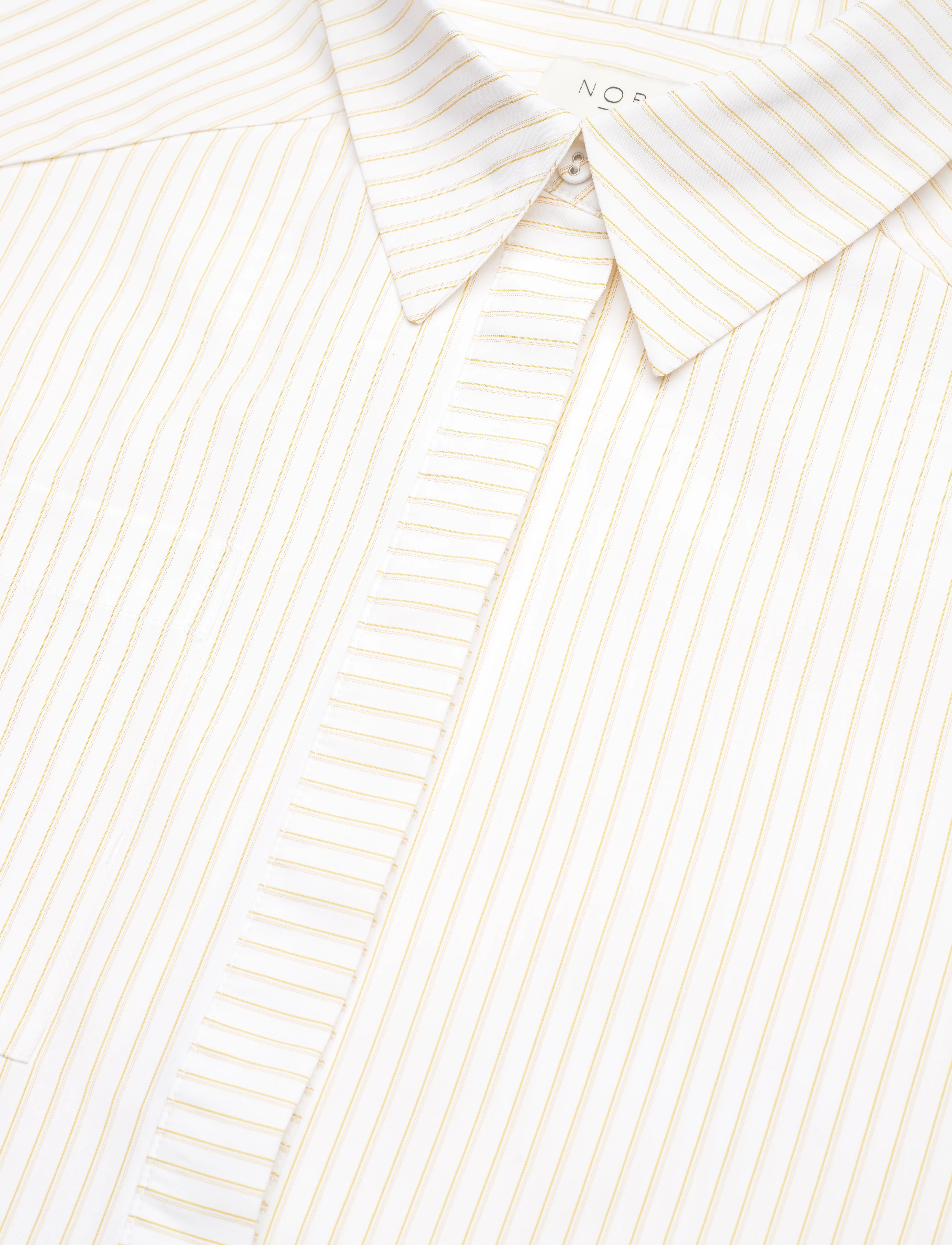 NORR - Poppa bow shirt - straw - 2