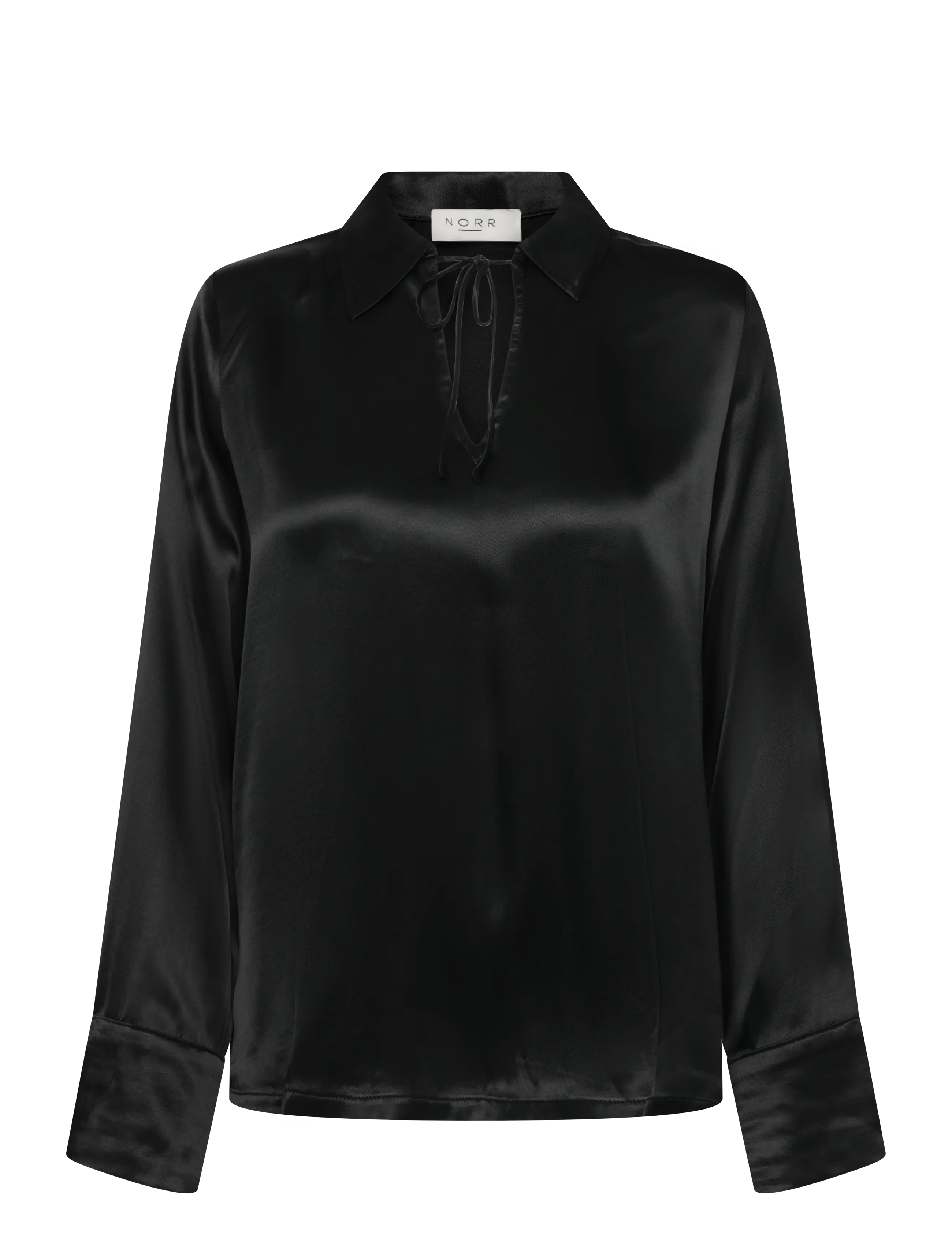 NORR Portia tie top - Norr - BLACK / black
