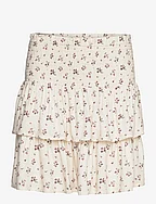 Sabby skirt - OFF-WHITE FLOWER PRINT AOP