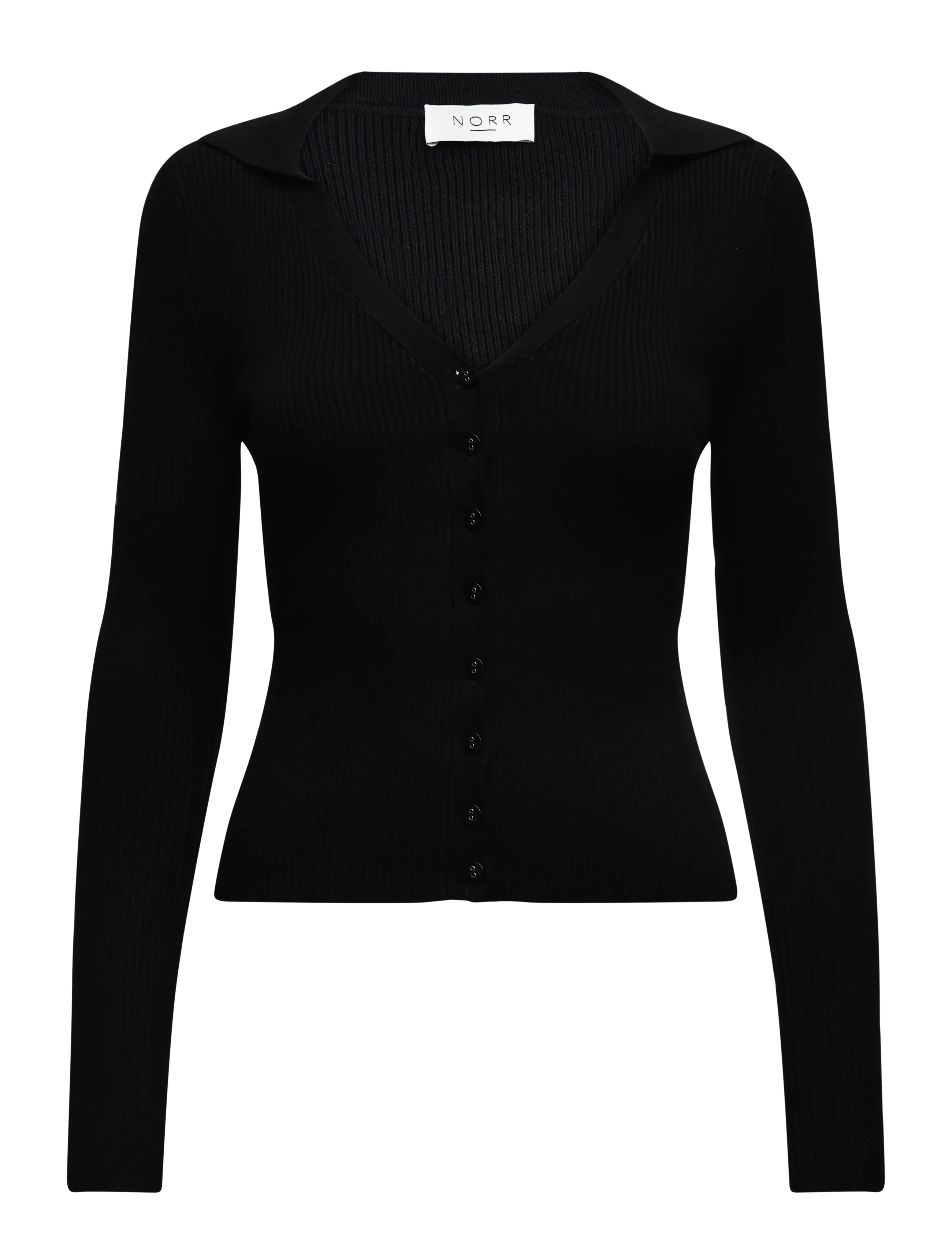 NORR Sherry knit cardigan - Strickmode - BLACK / black