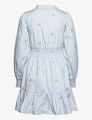 NORR - Miluna embroidery dress - summer dresses - light blue w. embroidery - 1