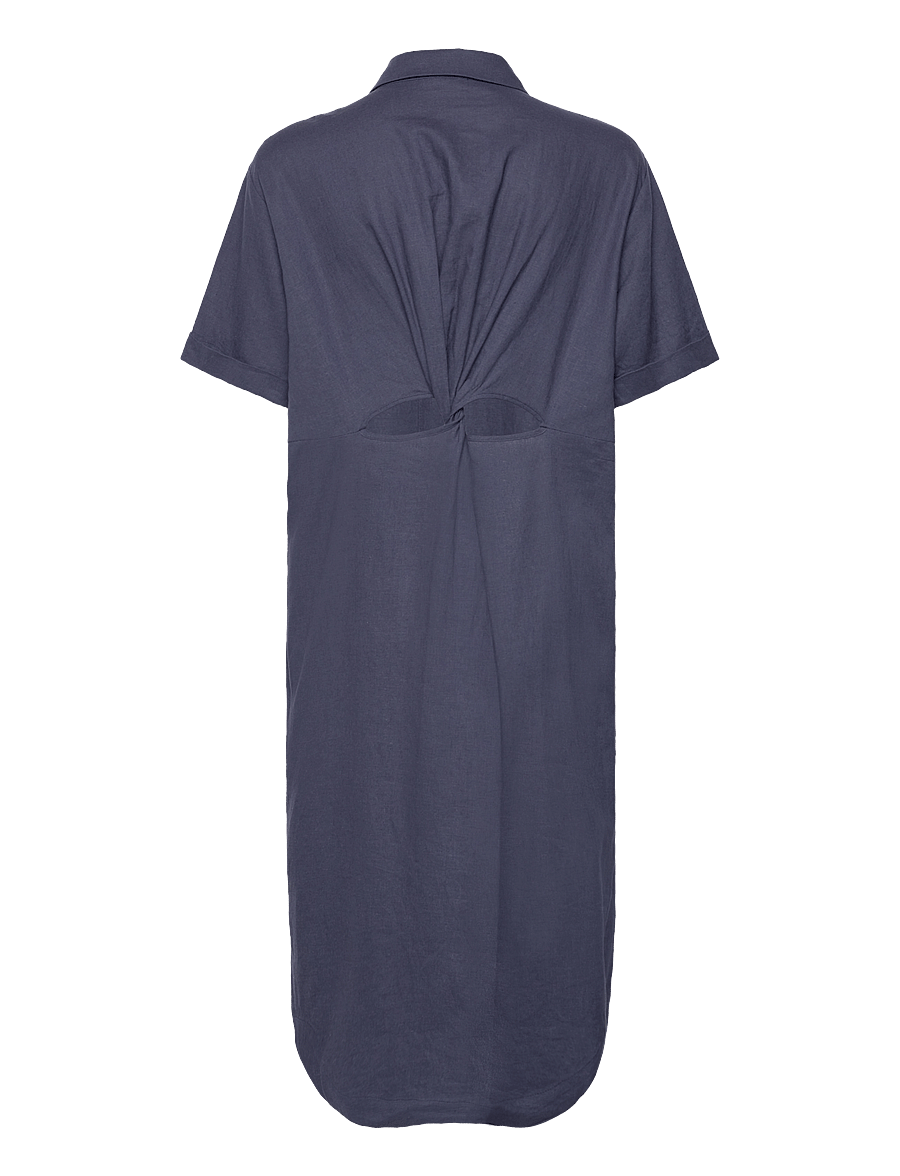NORR - Esma shirt dress - skjortekjoler - blue - 1