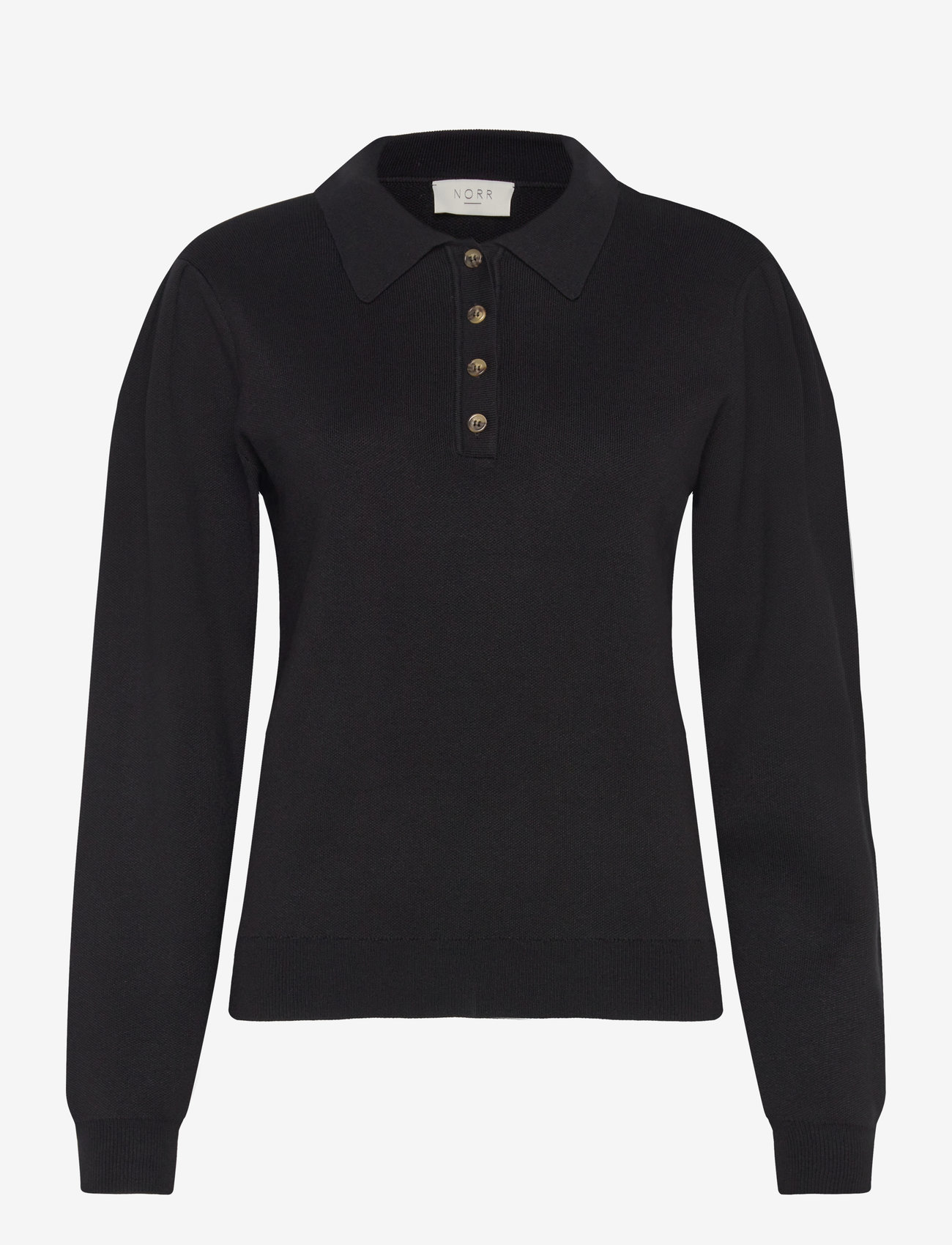 NORR - Als polo knit top - poloer - black - 0