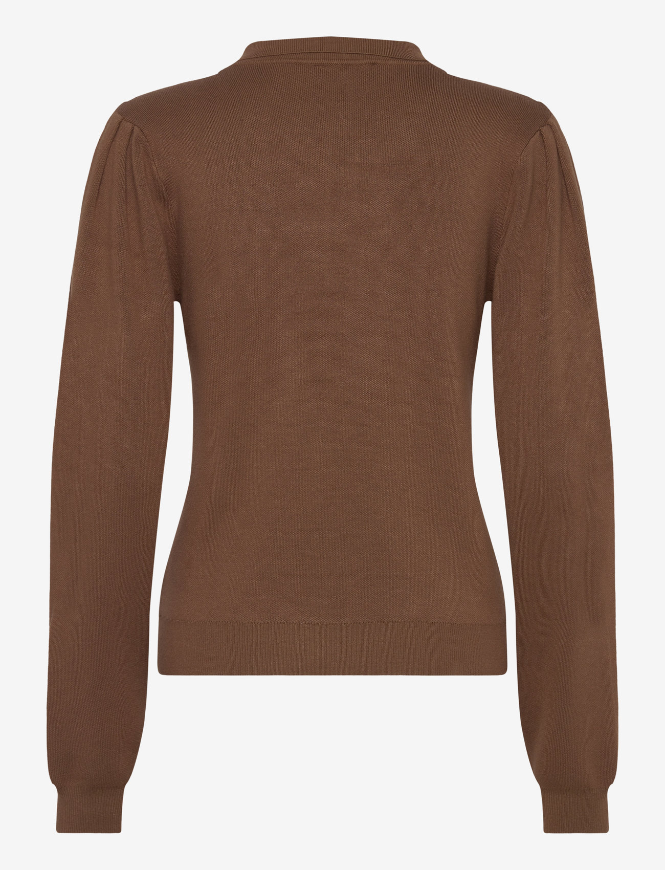 NORR - Als polo knit top - pikéer - walnut - 1