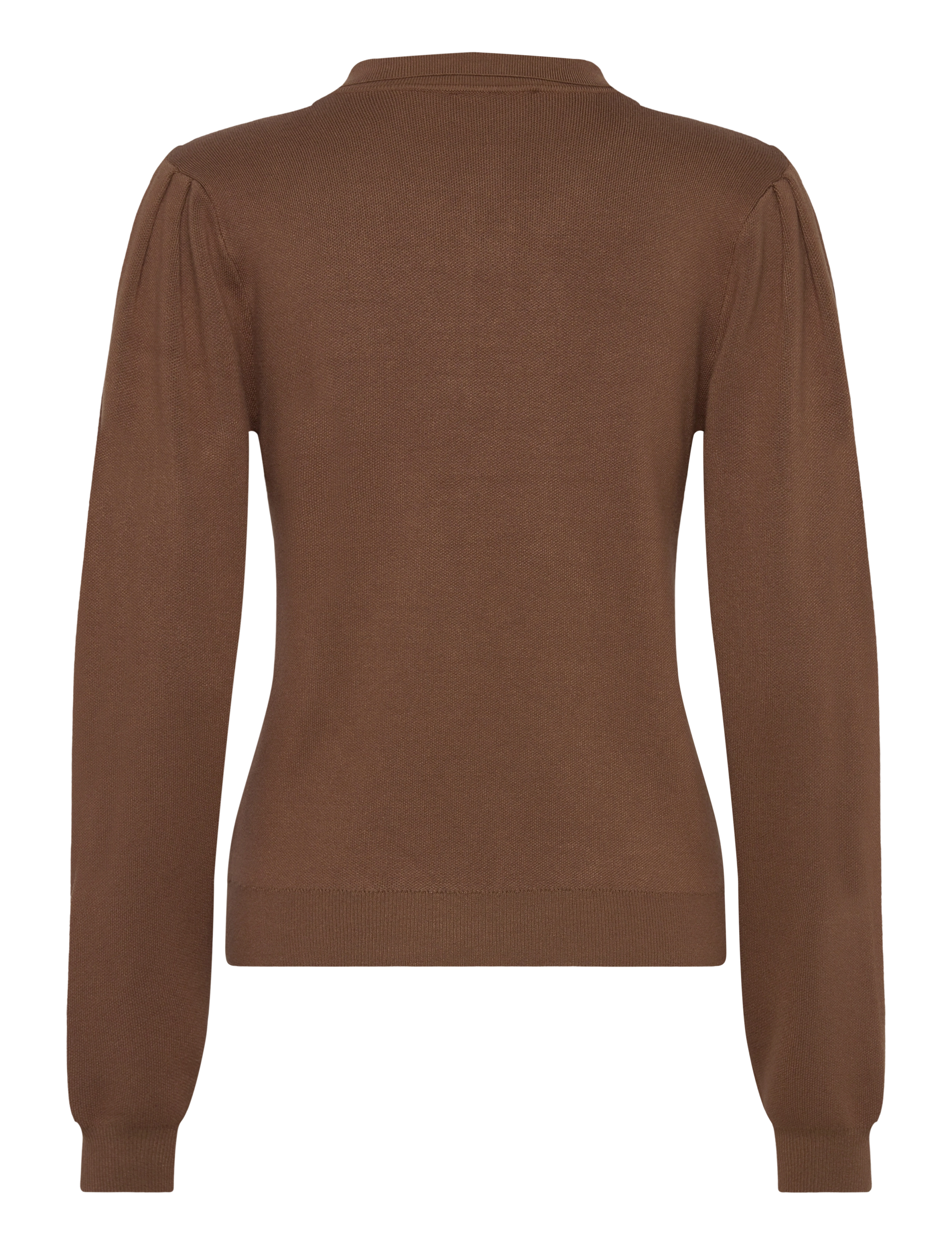 NORR - Als polo knit top - poloer - walnut - 1