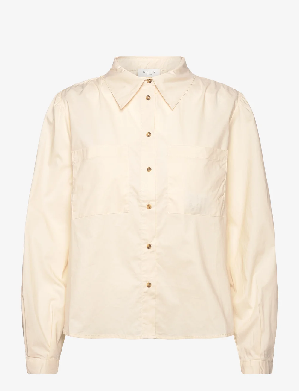 NORR - Cest shirt - langærmede skjorter - light cream - 0