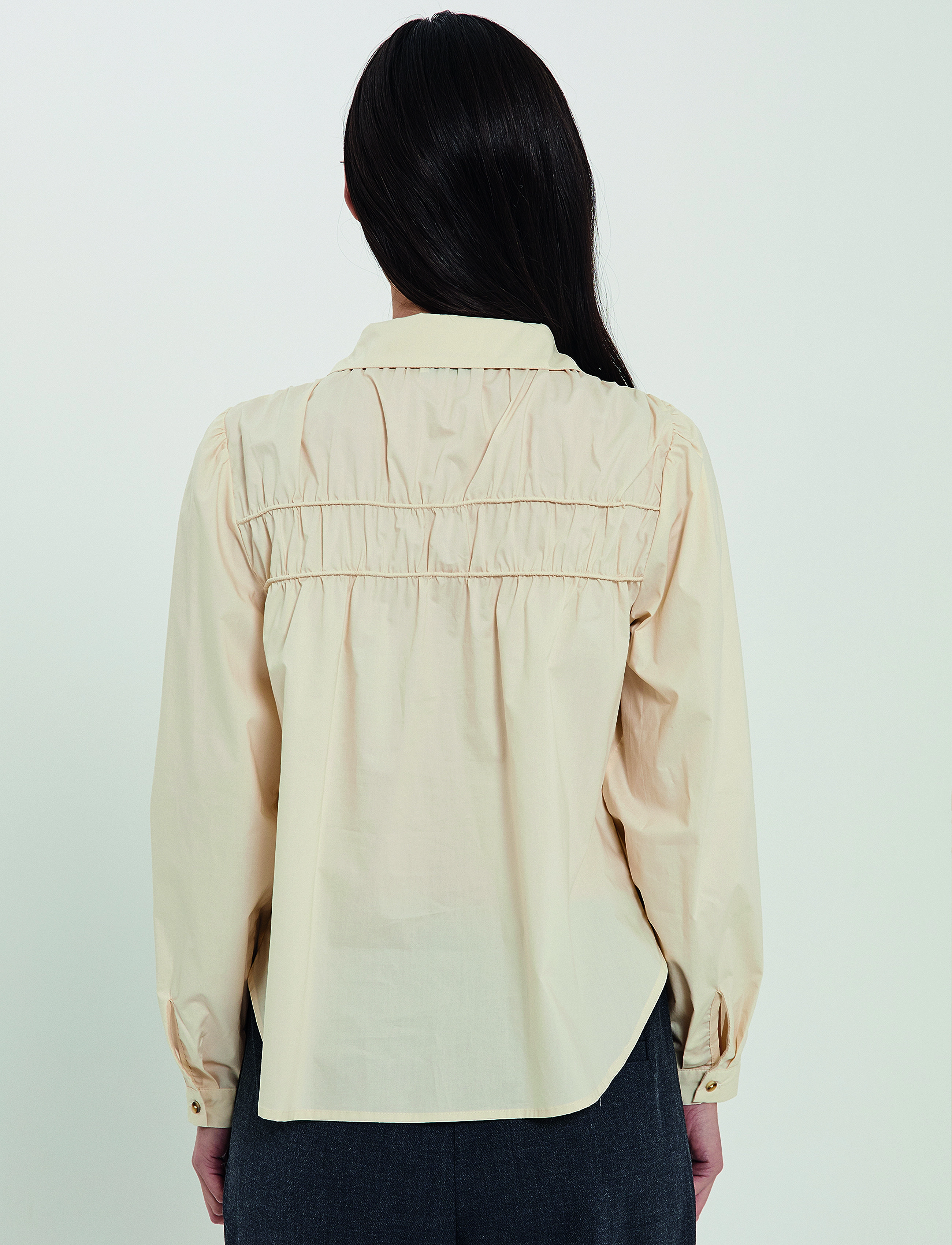 NORR - Cest shirt - långärmade skjortor - light cream - 3