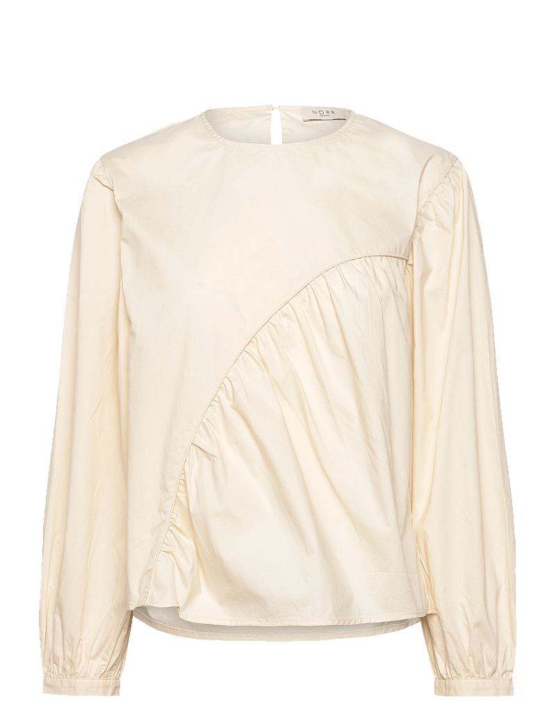 NORR - Cest top - long sleeved blouses - light cream - 1
