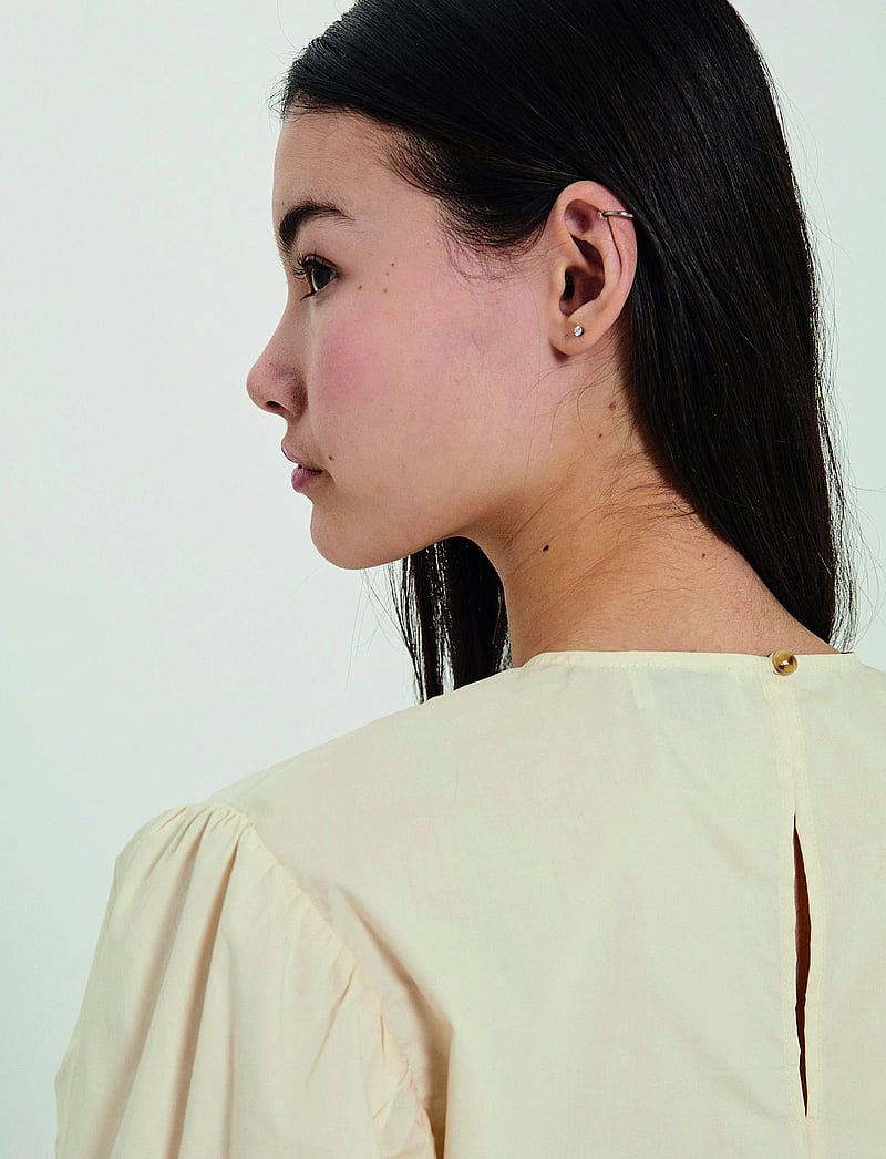 NORR - Cest top - long sleeved blouses - light cream - 4