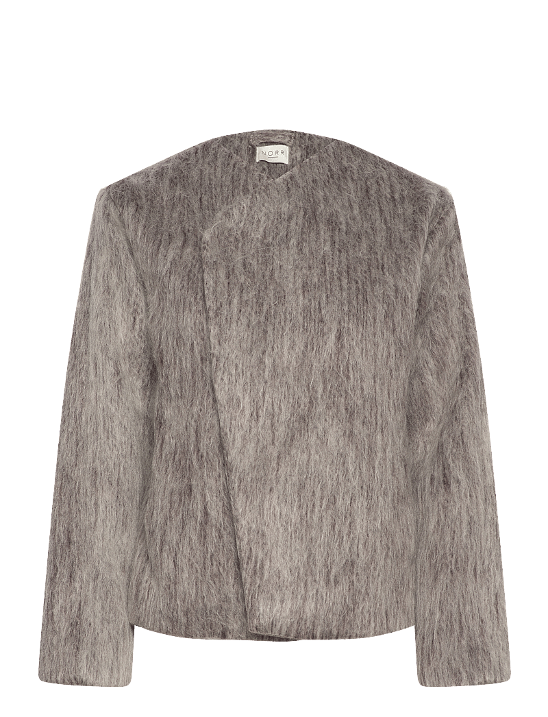 NORR - Coleen jacket - villased jakid - brown melange - 0