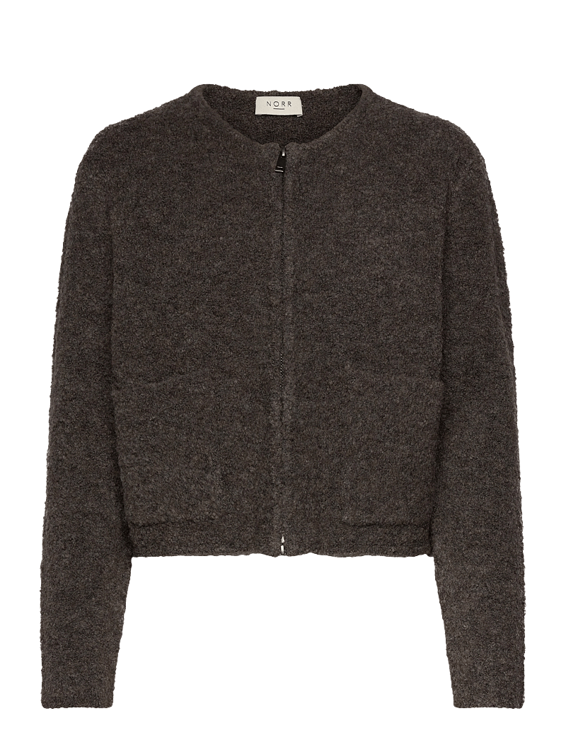 NORR - Filine knit cardigan - kardiganid - dark brown - 0