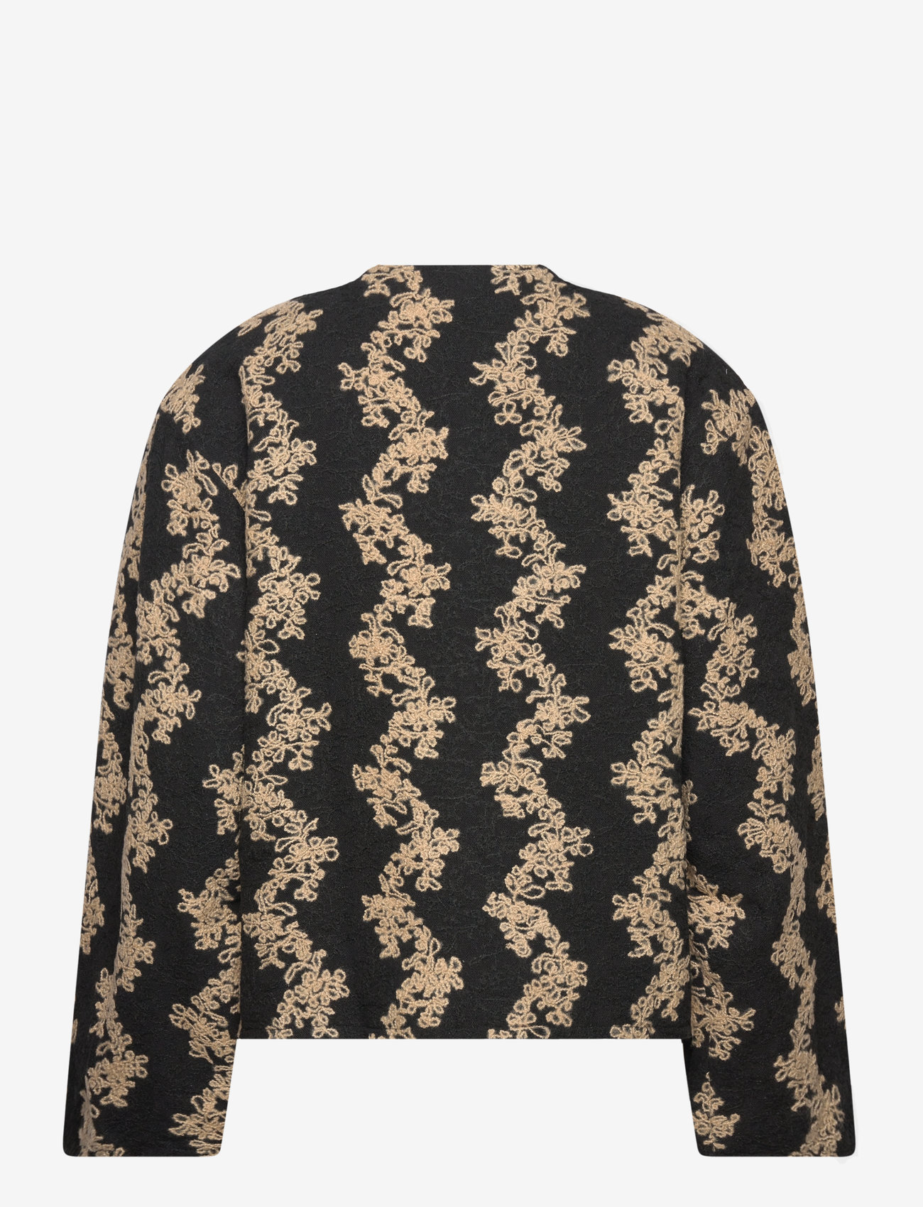 NORR - Flo jacket - bouclé - black/beige - 2