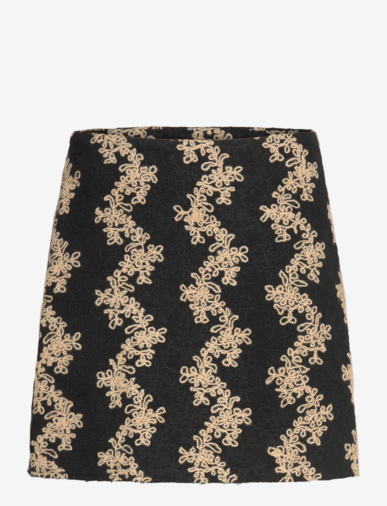 NORR - Flo skirt - korte nederdele - black/beige - 0