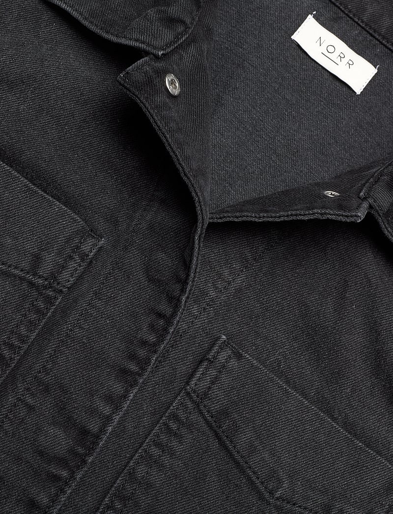 NORR - Hannali LS denim jacket - jeansjackor - black washed - 2