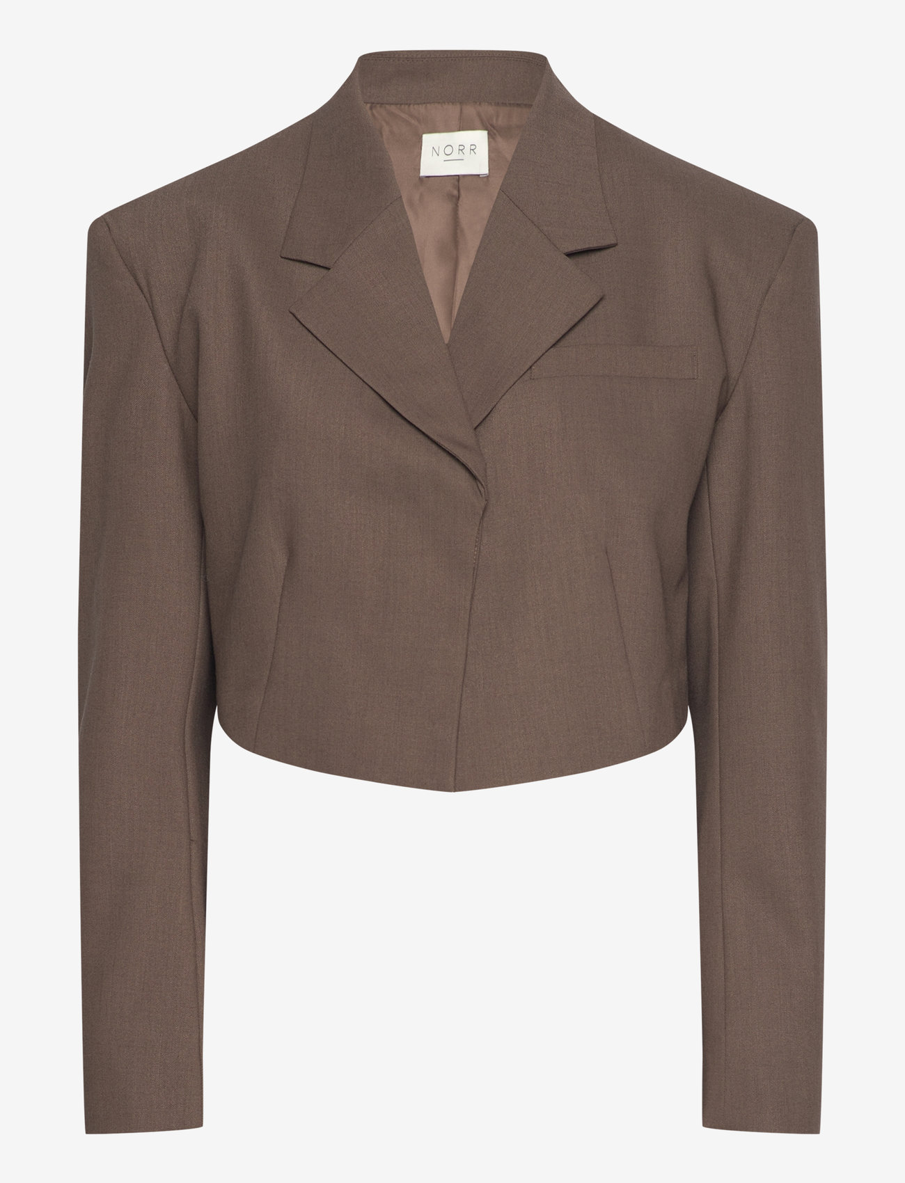 NORR - Kamin blazer - cropped blazers - khaki - 0