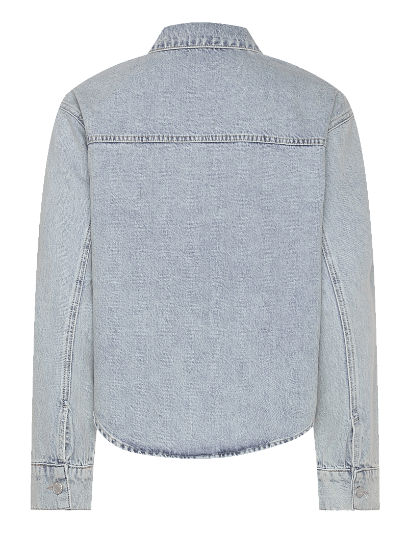 NORR - Kenzie short shirt - denimskjorter - vintage blue wash - 1