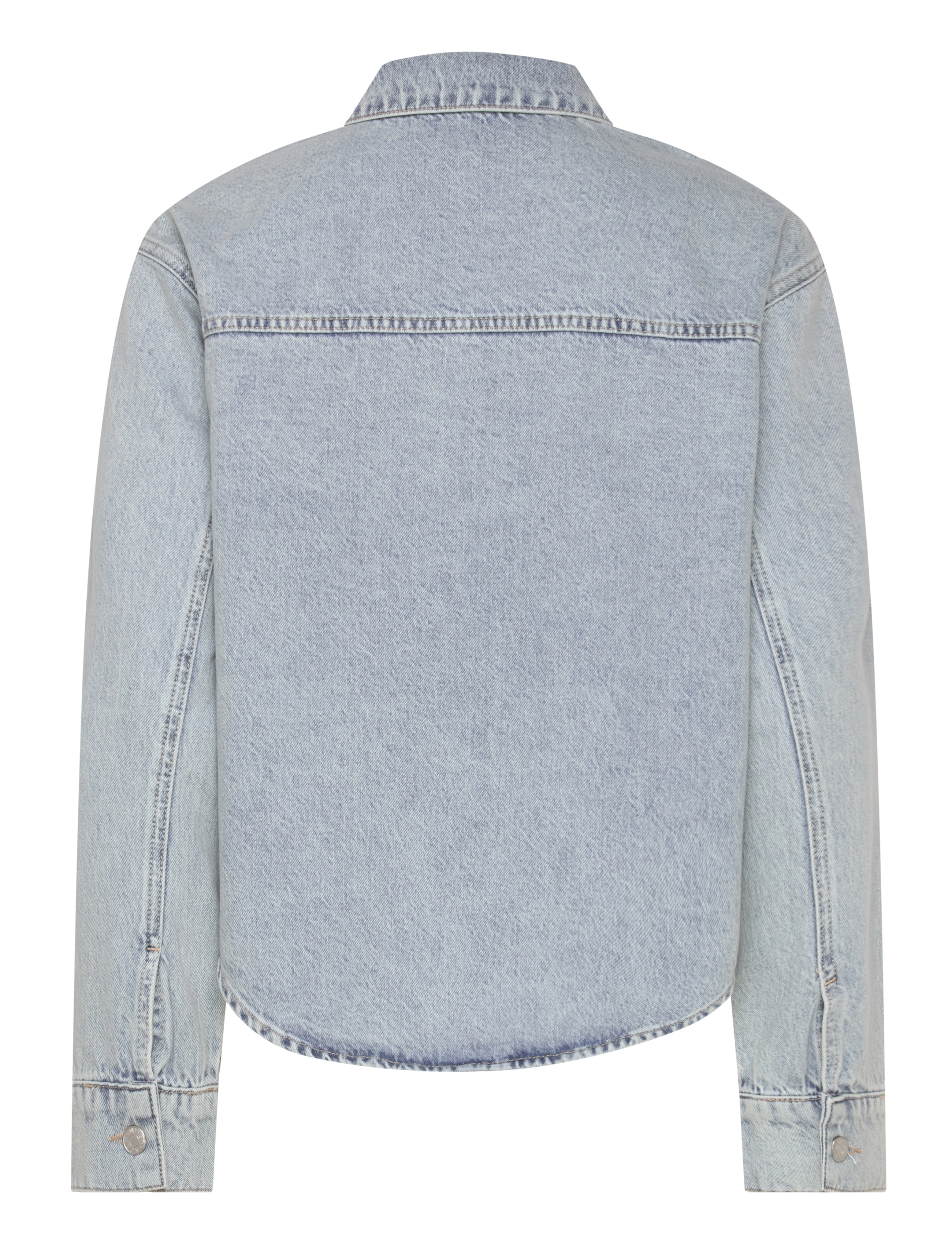 NORR - Kenzie short shirt - denimskjorter - vintage blue wash - 1