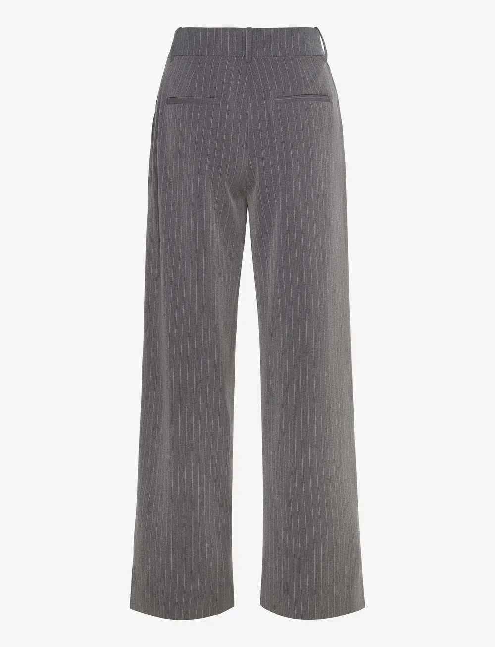 NORR - Neo pinstripe pants - plačios kelnės - grey pinstripe - 1
