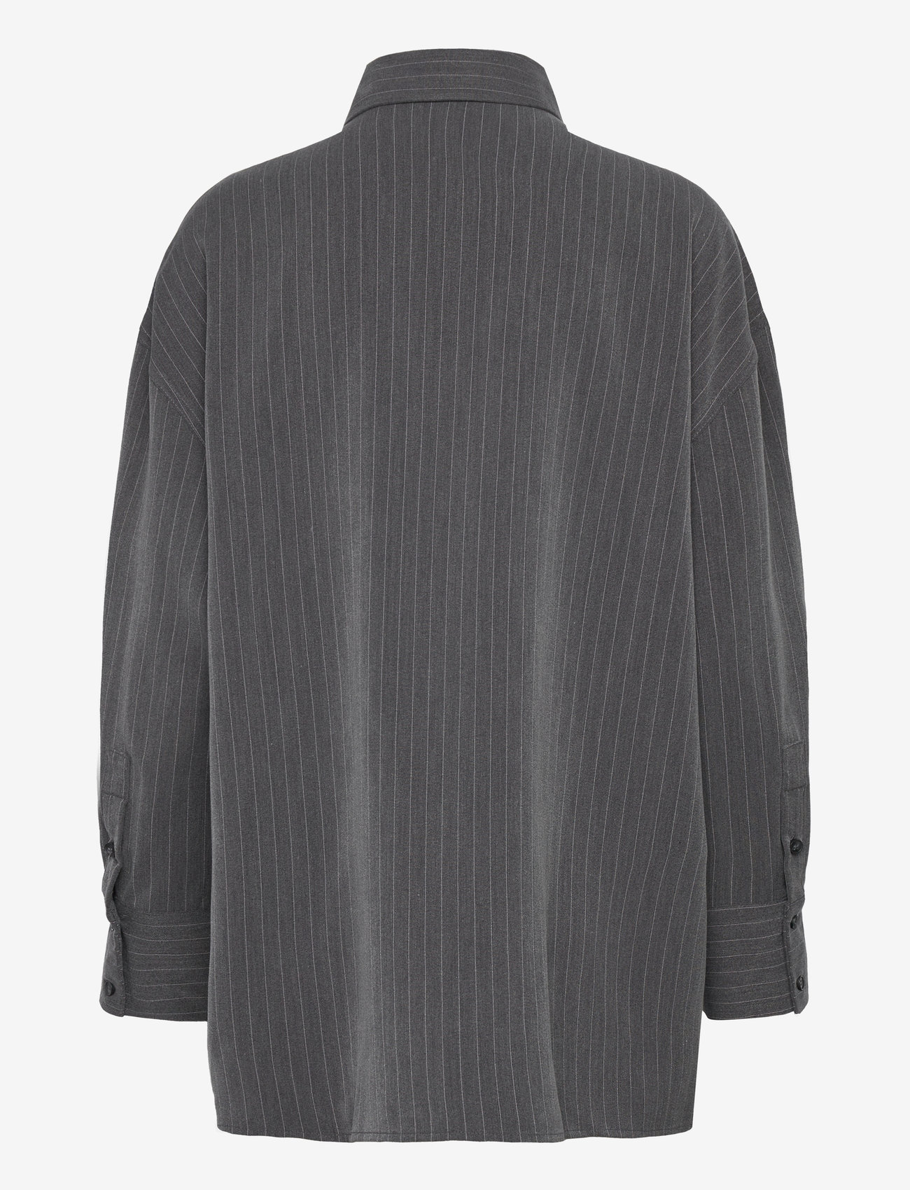 NORR - Neo pinstripe shirt - langärmlige hemden - grey pinstripe - 1