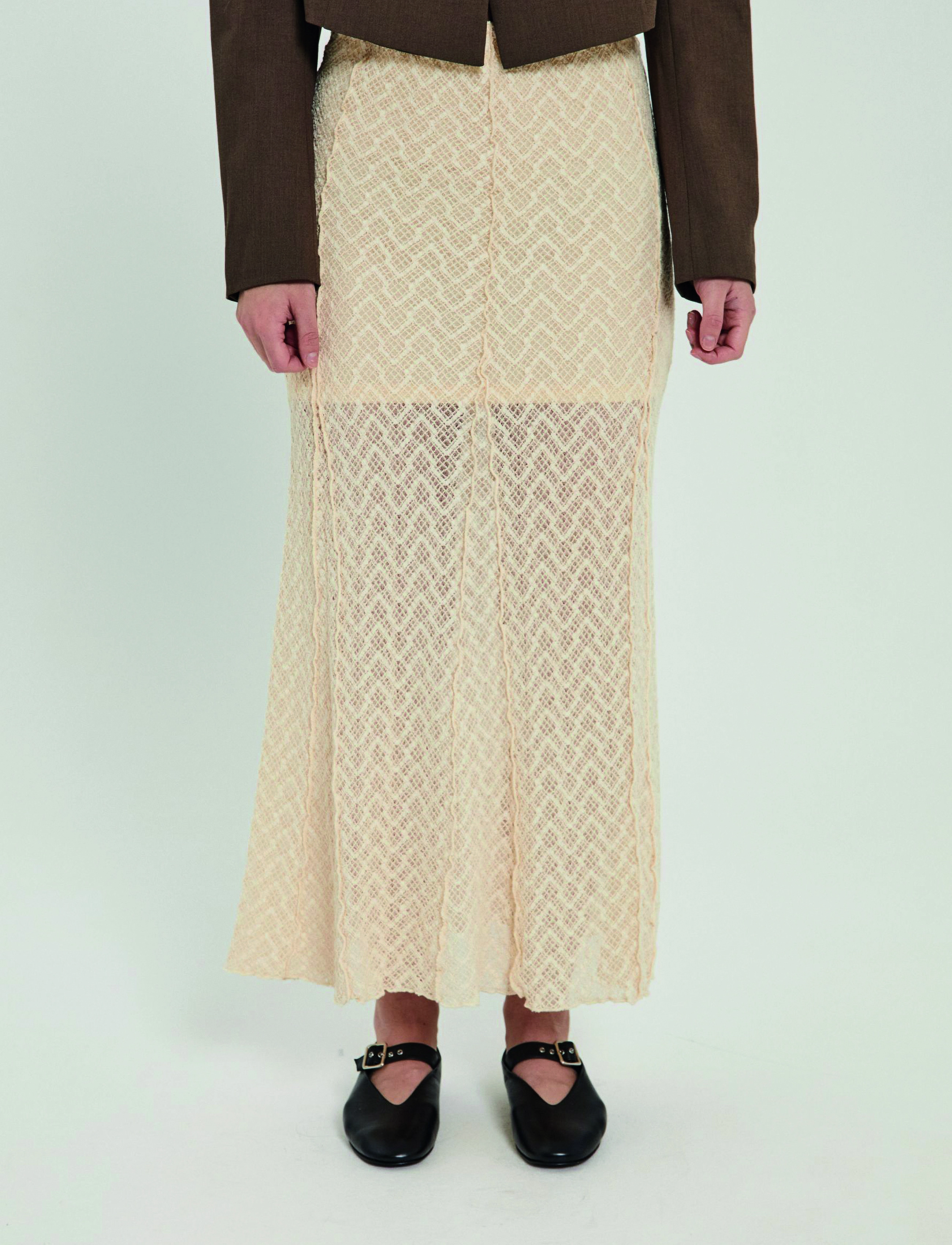 NORR - Rosalina skirt - strikkede skjørt - light cream - 2