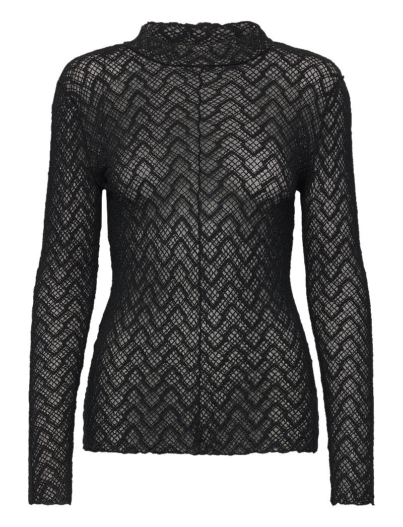 NORR - Rosalina top - langærmede toppe - black - 0